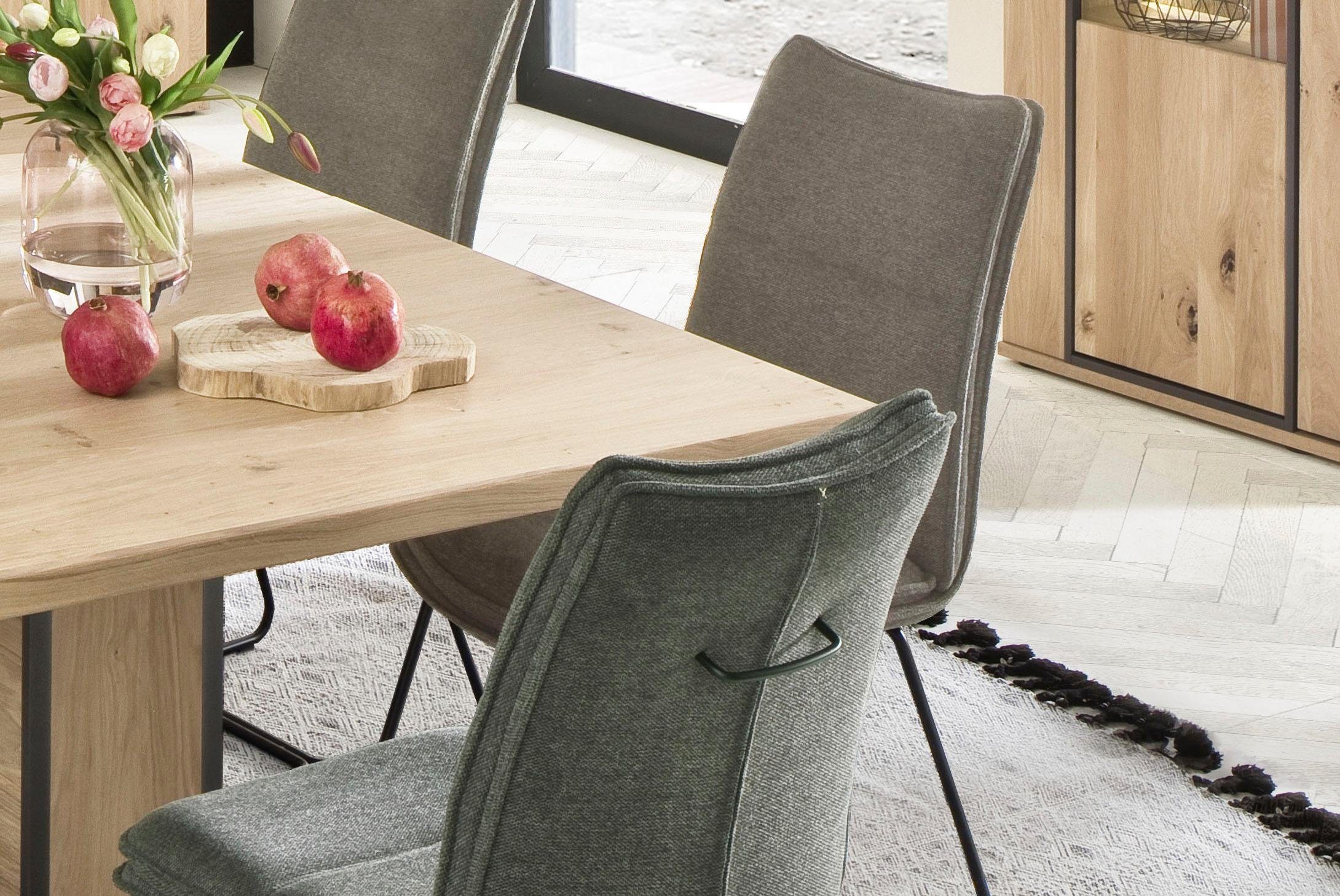 MCA furniture Stoel Hampton 2-set, met handgreep, belastbaarheid 120 kg, zithoogte ca. 49 cm (2 stuks)