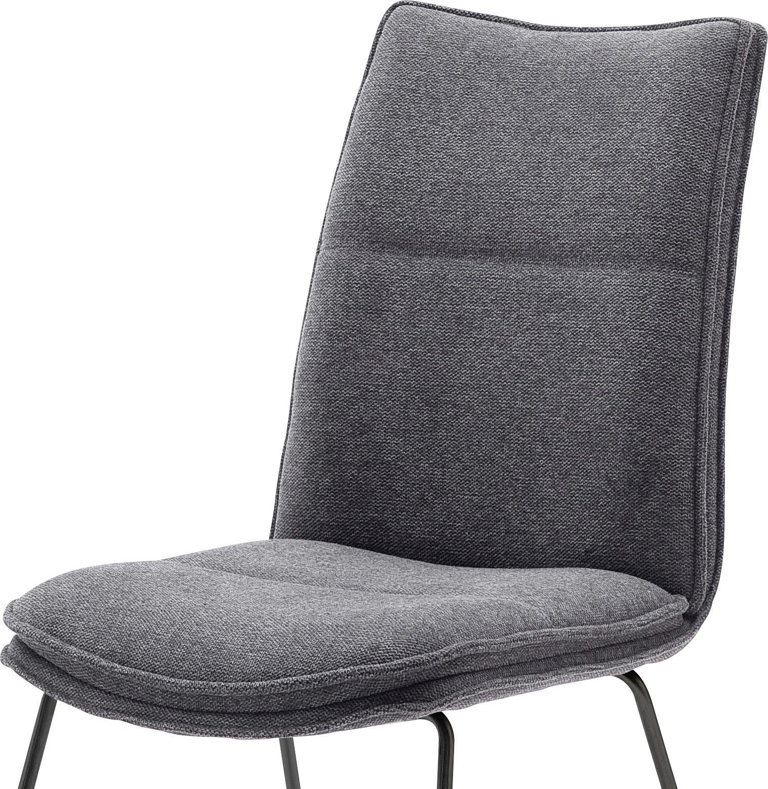 MCA furniture Stoel Hampton 2-set, met handgreep, belastbaarheid 120 kg, zithoogte ca. 49 cm (2 stuks)