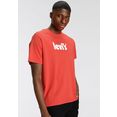 levi's t-shirt le ss relaxed fit tee met logoprint rood