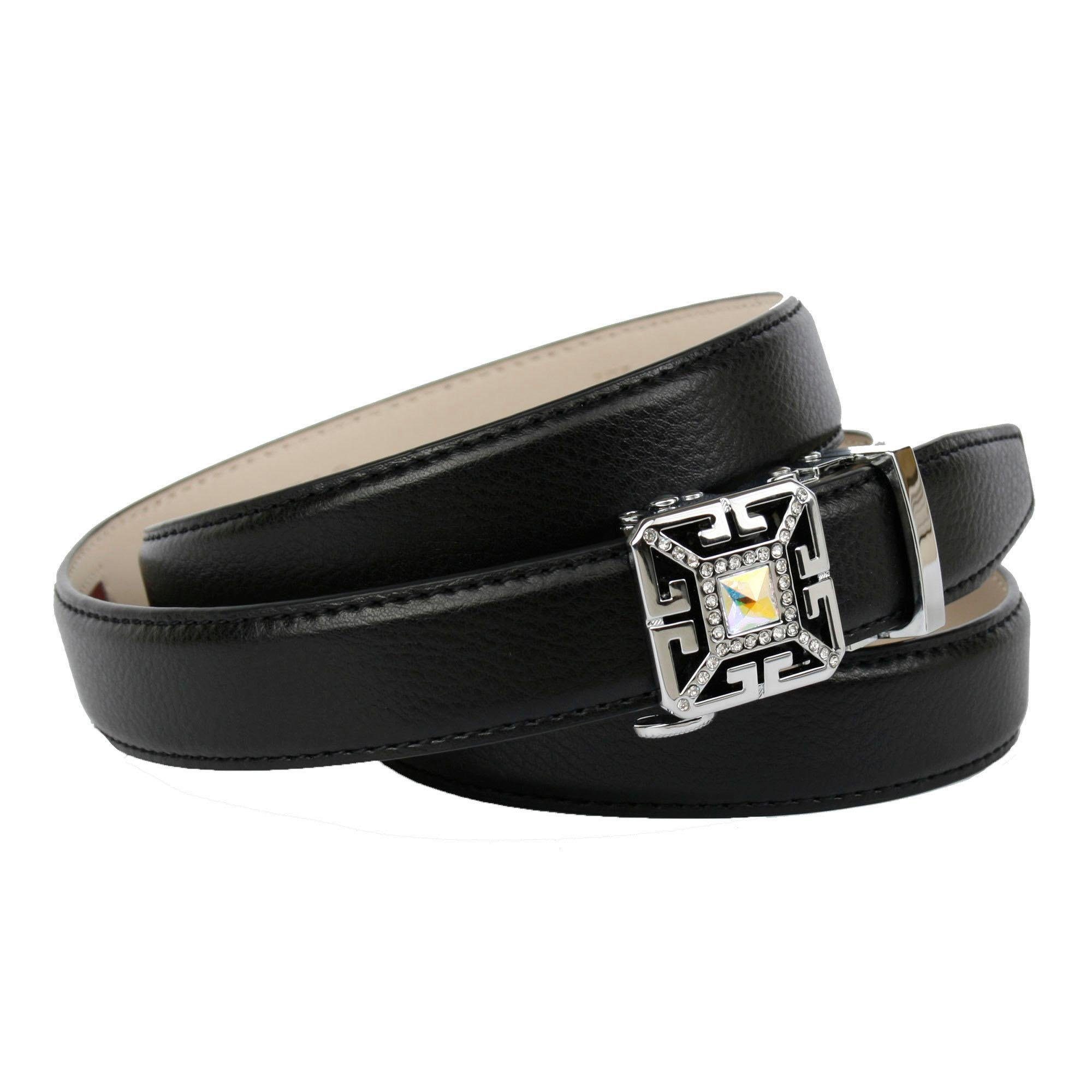 Anthoni Crown Leren riem Elegante riem in een smal model