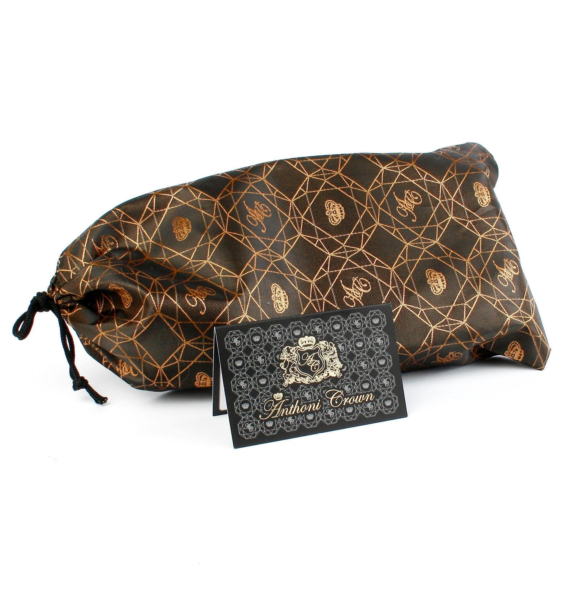 Anthoni Crown Leren riem met pingesp in zwart, tijdloos design
