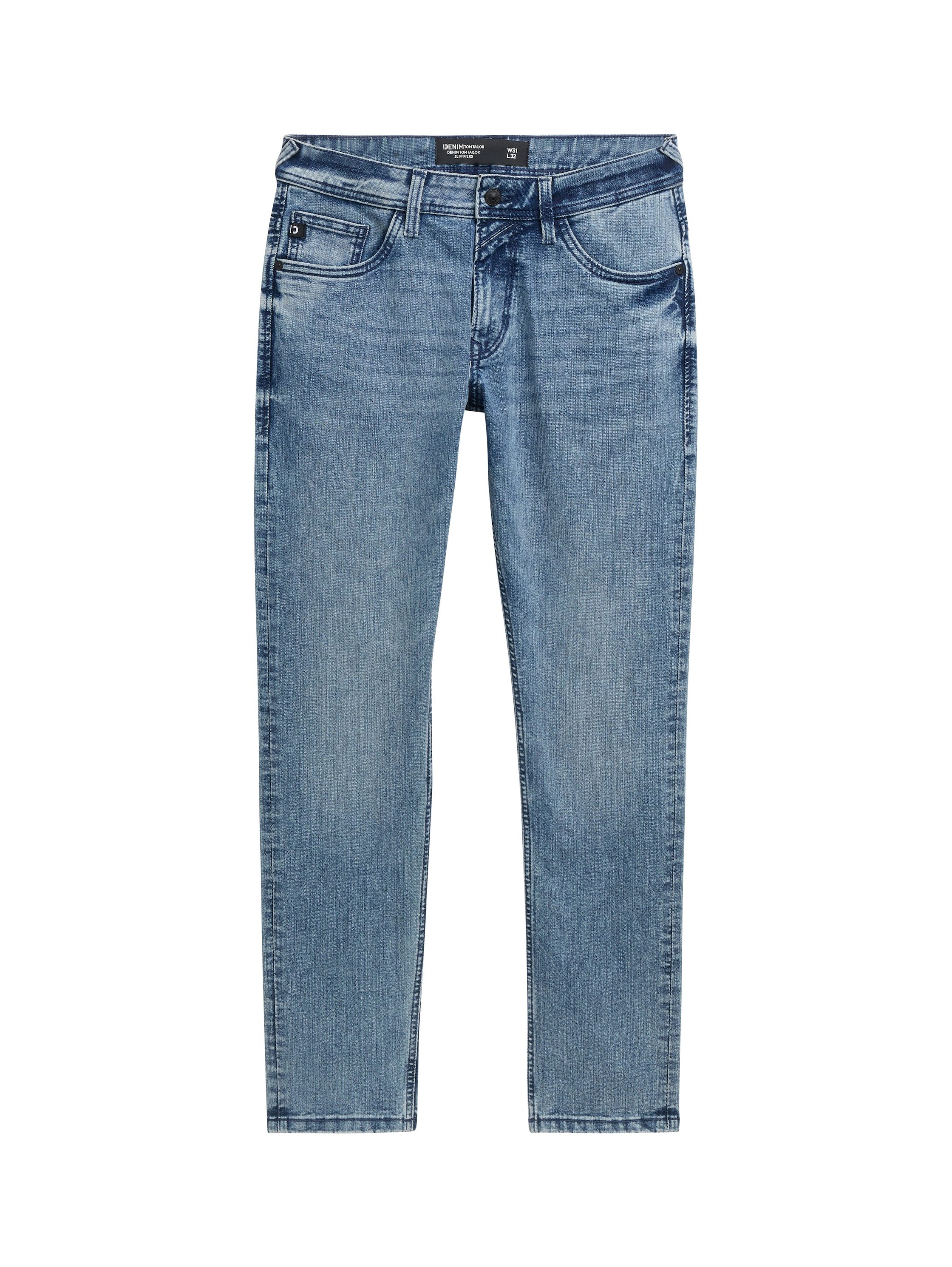 Tom Tailor Denim Slim fit jeans PIERS in five-pocketsstijl