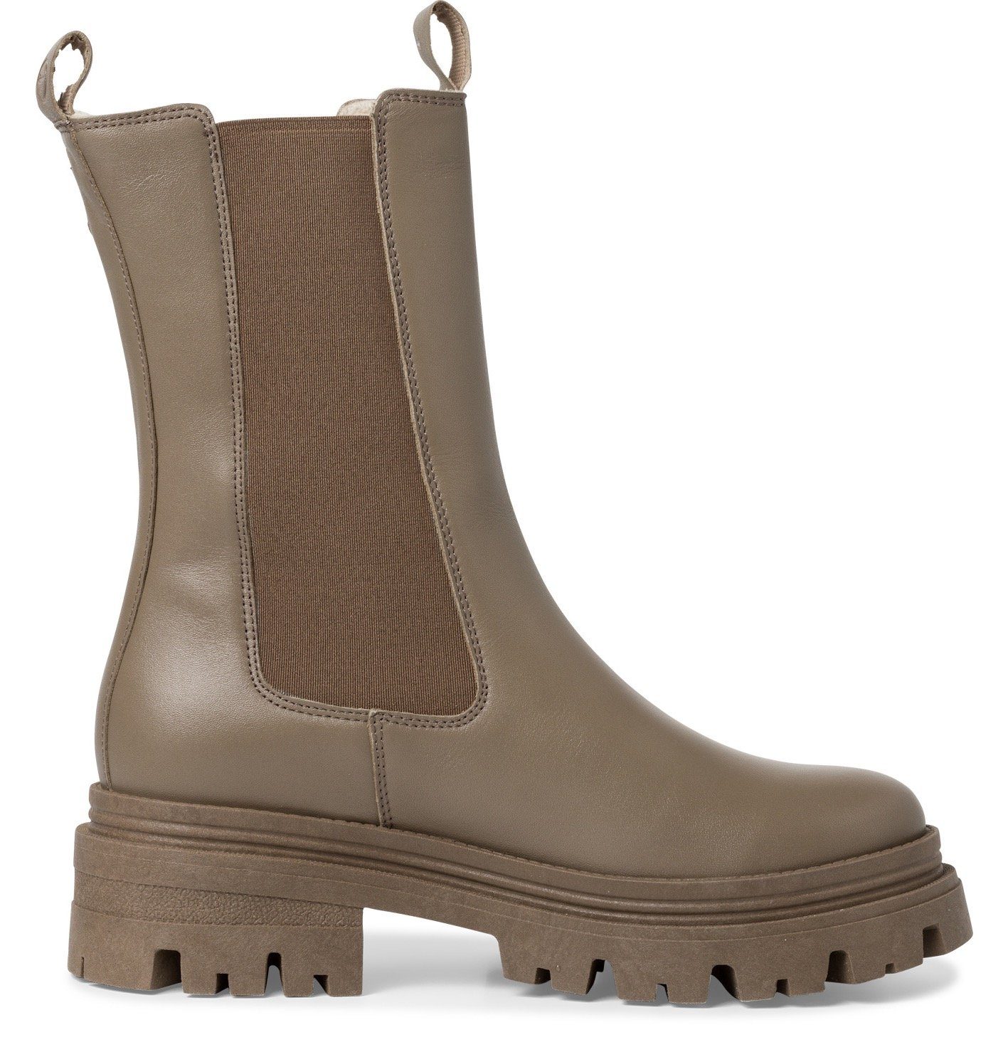 Tamaris Chelsea-boots blokhak, instaplaarzen, korte laarzen, stretchinzetten aan beide zijden