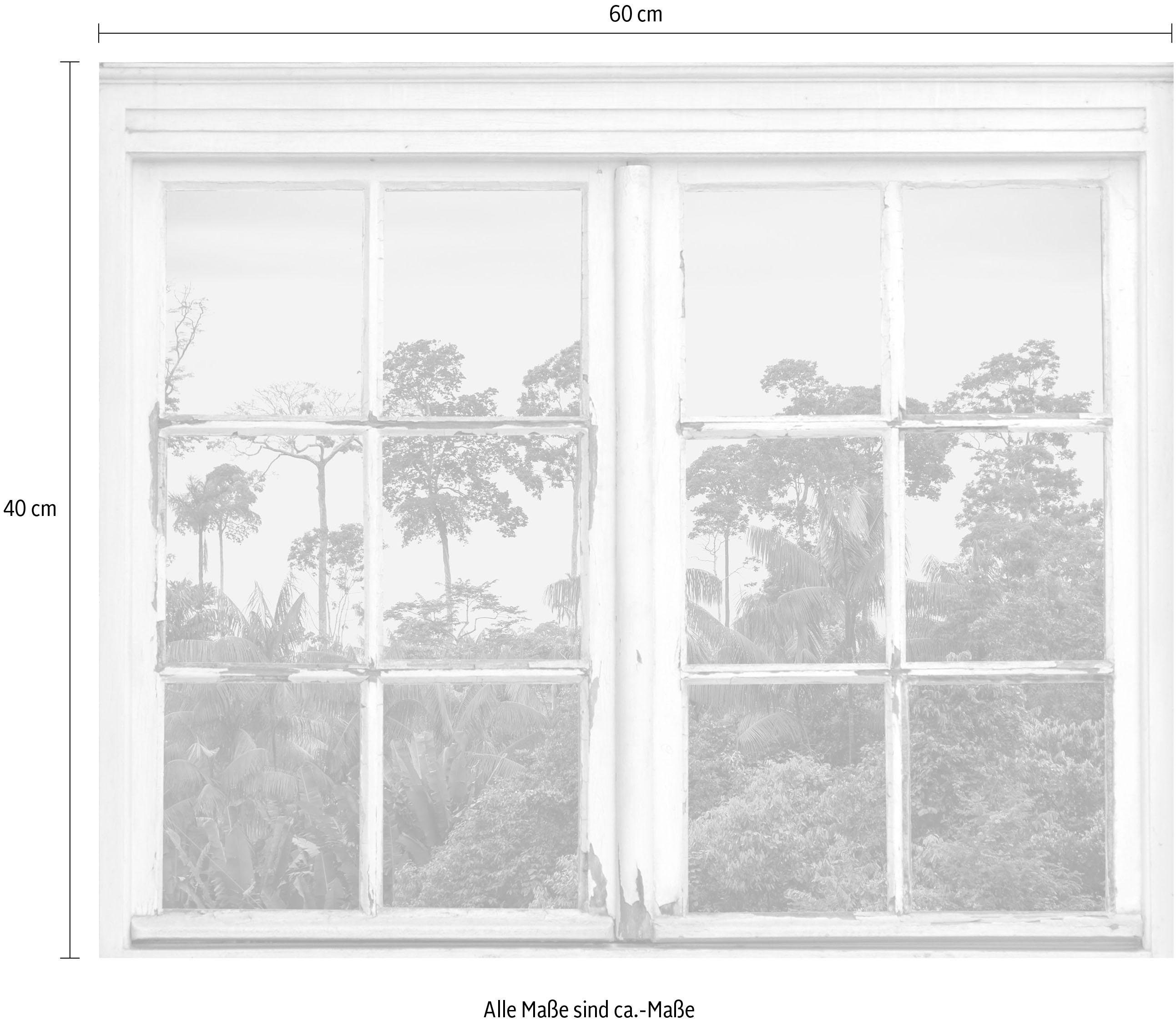 queence Wandfolie Bos Muursticker, muurdecoratie, zelfklevend, 3D, raam