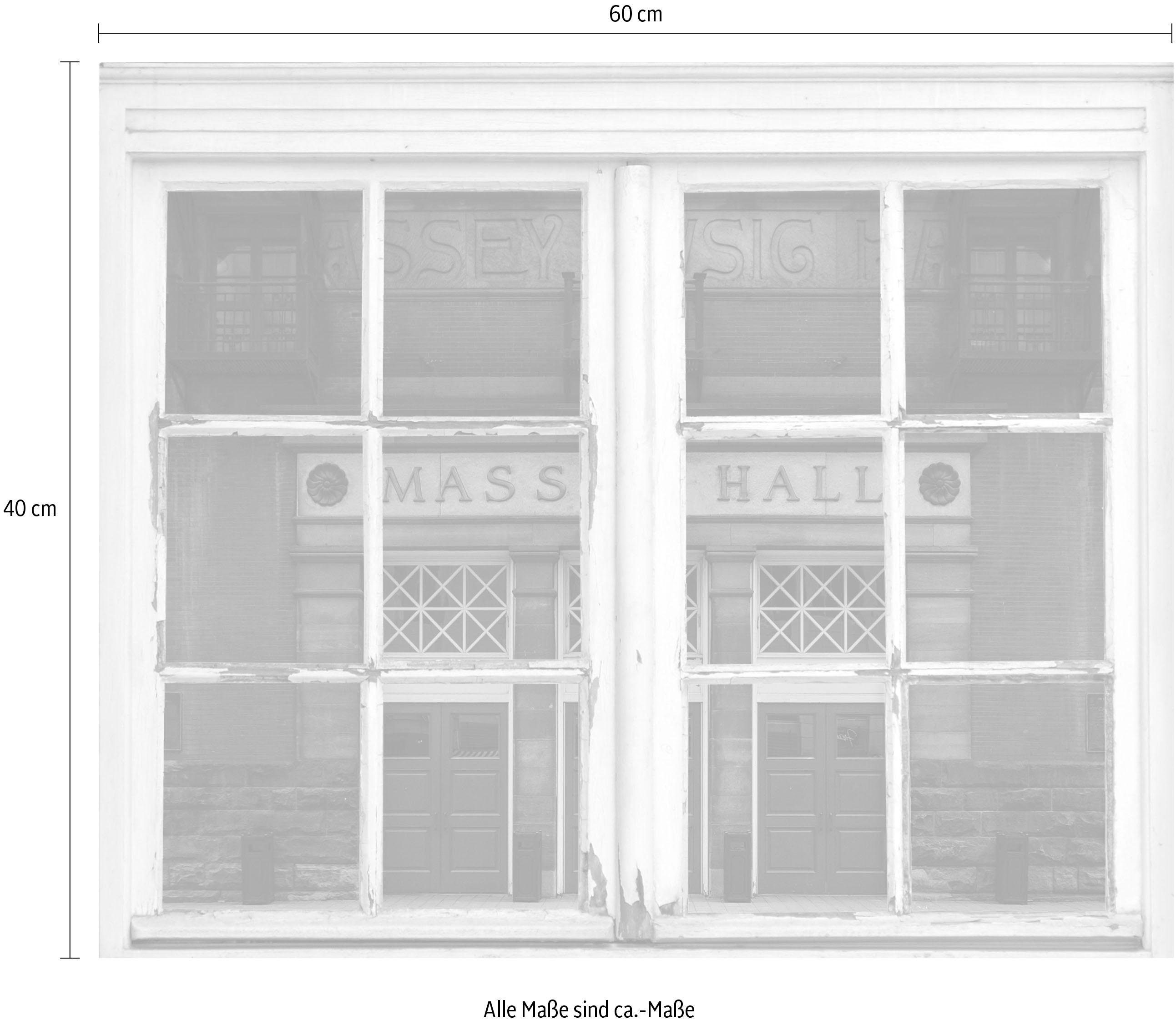 queence Wandfolie MASS HALL Muursticker, muurdecoratie, zelfklevend, 3D, raam