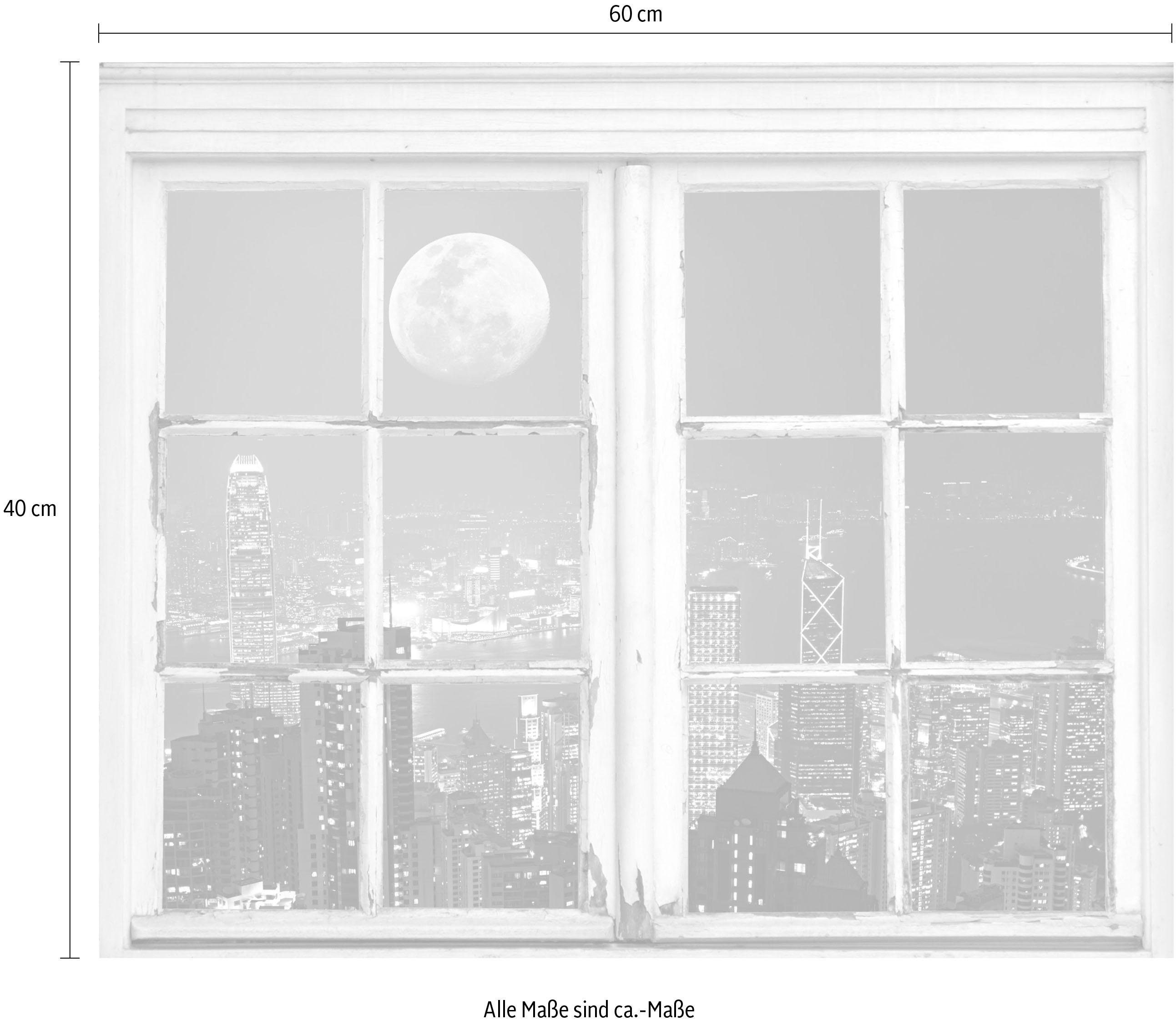 queence Wandfolie New York City 's nachts Muursticker, muurdecoratie, zelfklevend, Amerika