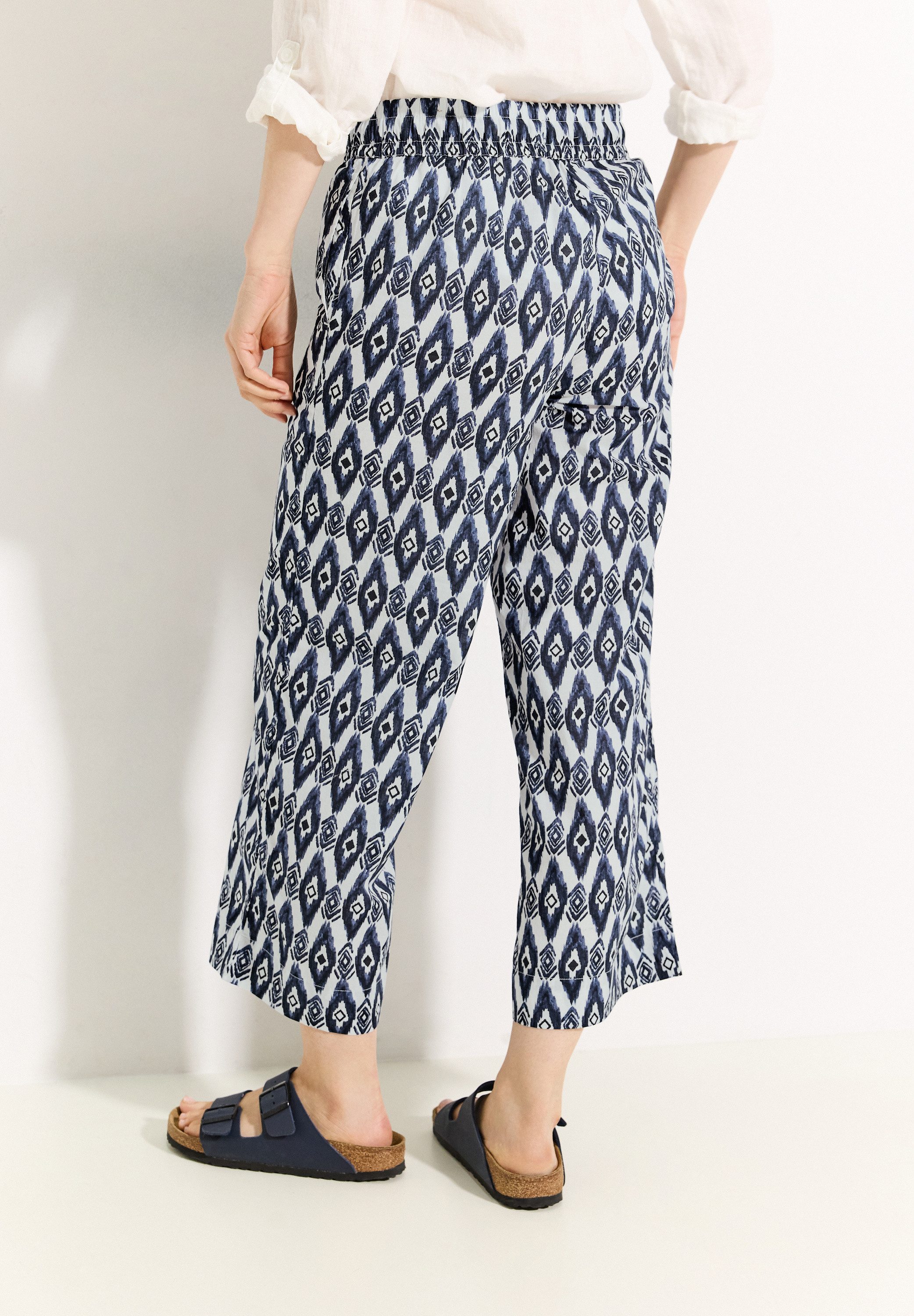 Cecil 7 8 broek Style Neele met print all-over