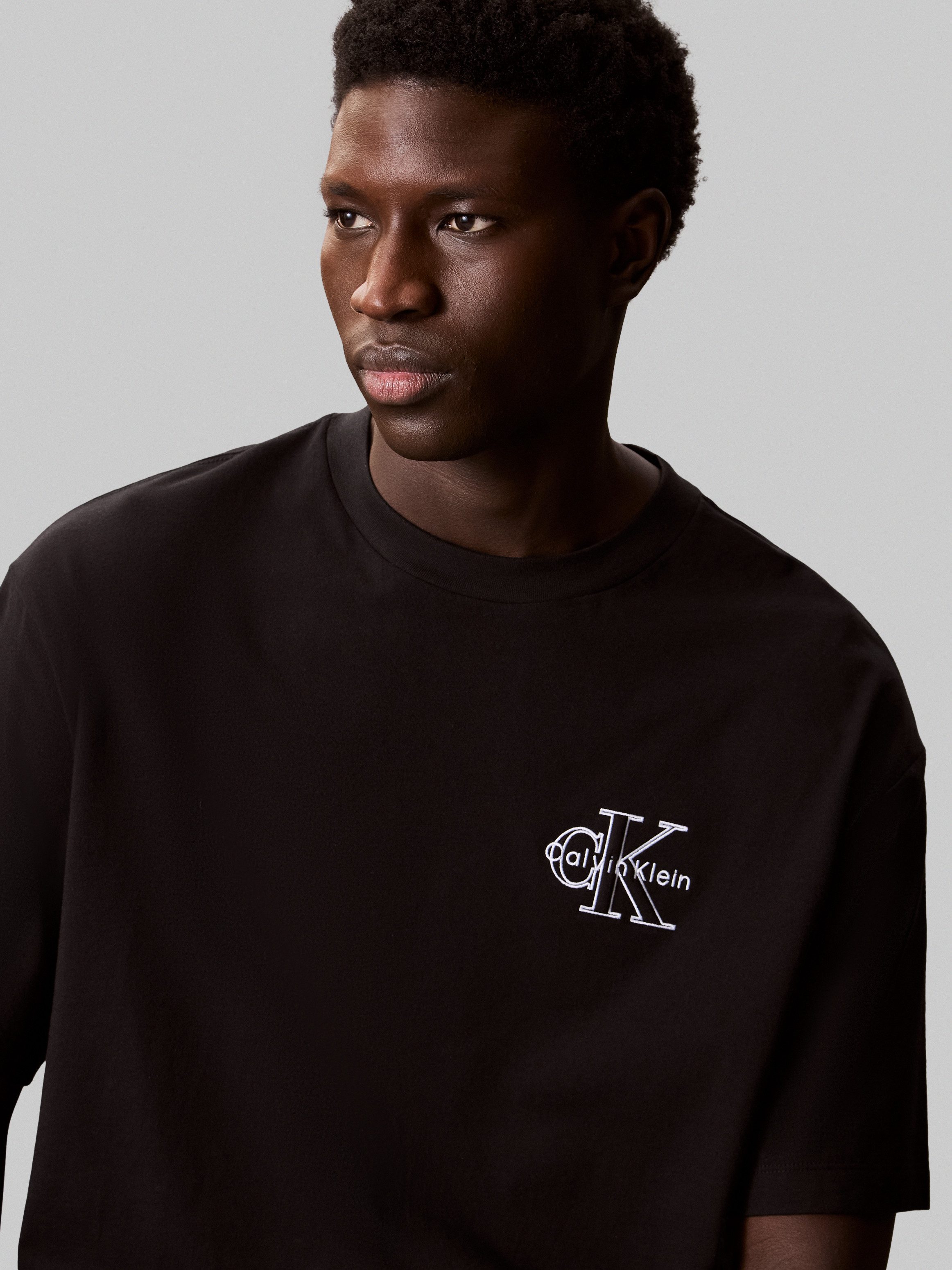 Calvin Klein T-shirt A- SS REL SEASONAL MONOLOGO TEE