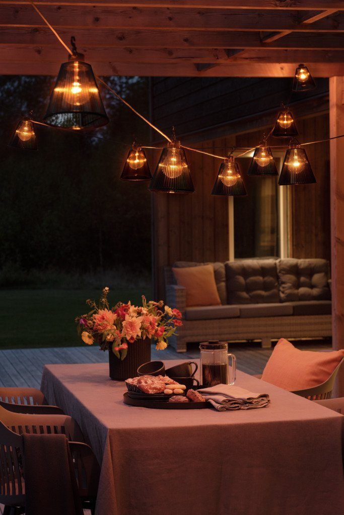 KONSTSMIDE Led-lichtsnoer Biergarten - Uitbreiding 10 heldere lampen / amberkleurige diodes