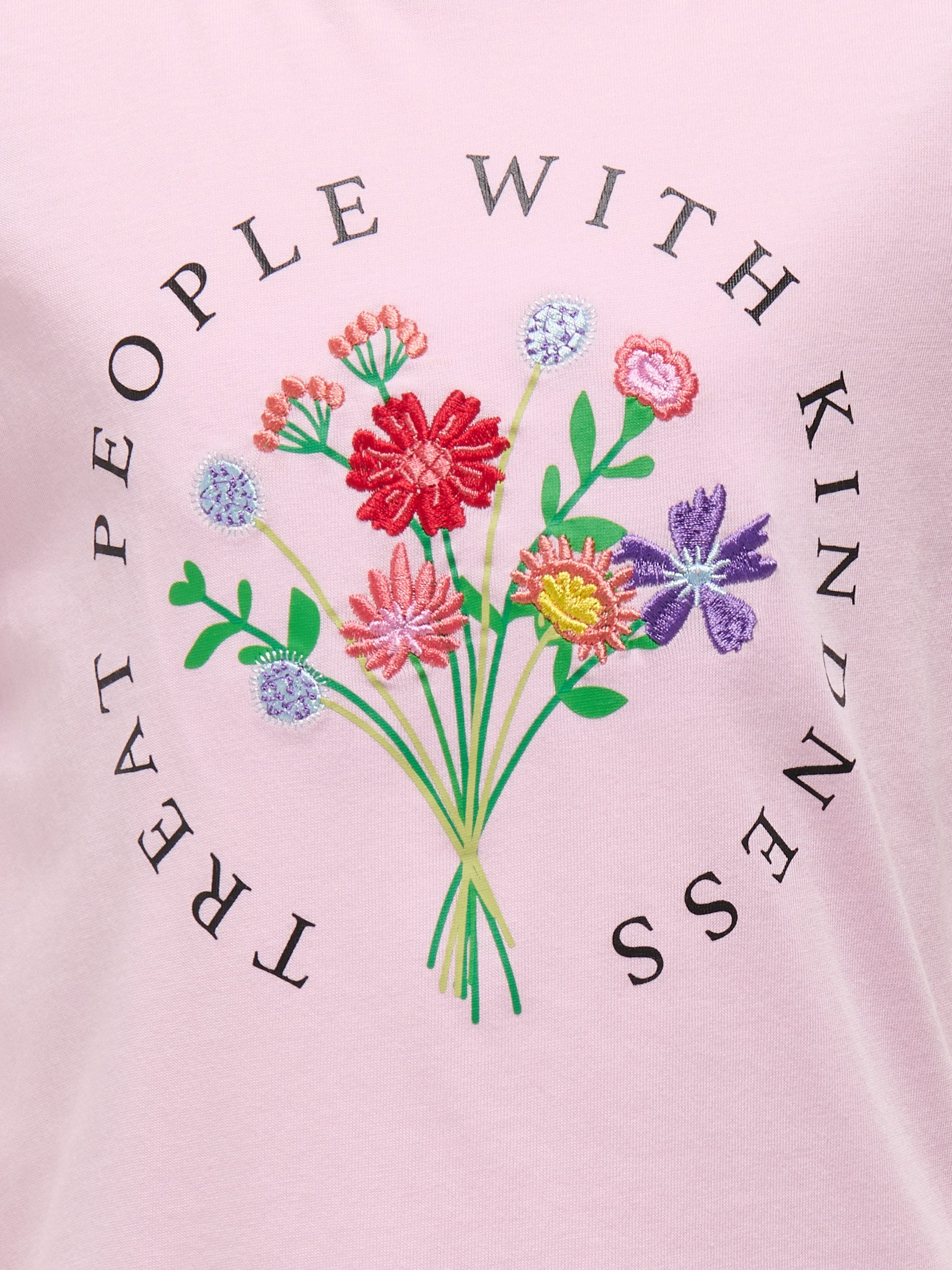 KIDS ONLY Shirt met korte mouwen KOGEMMA REG S/S FLOWER TOP BOX JRS