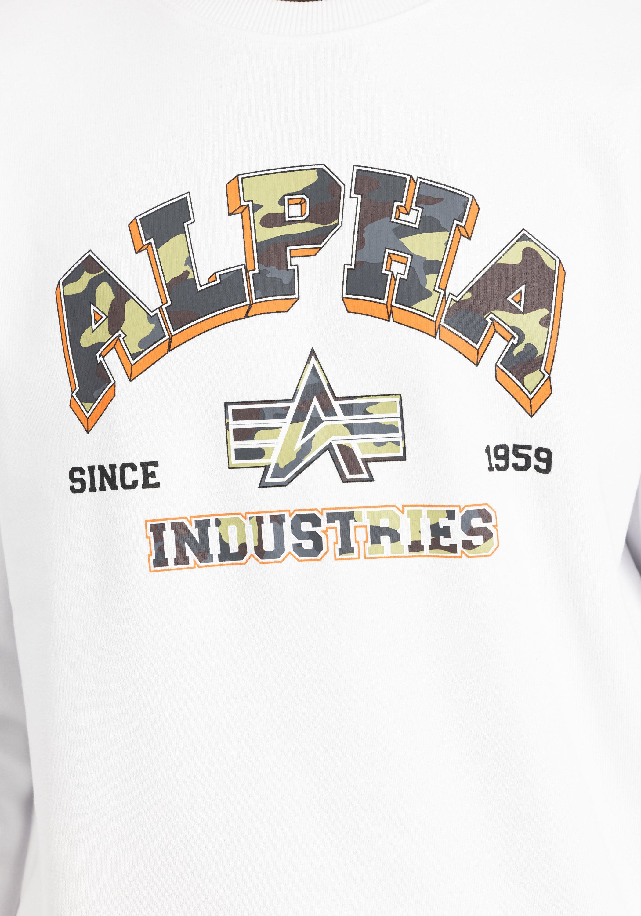 Alpha Industries Sweater ALPHA INDUSTRIES Men - Sweatshirts College Camo Sweater
