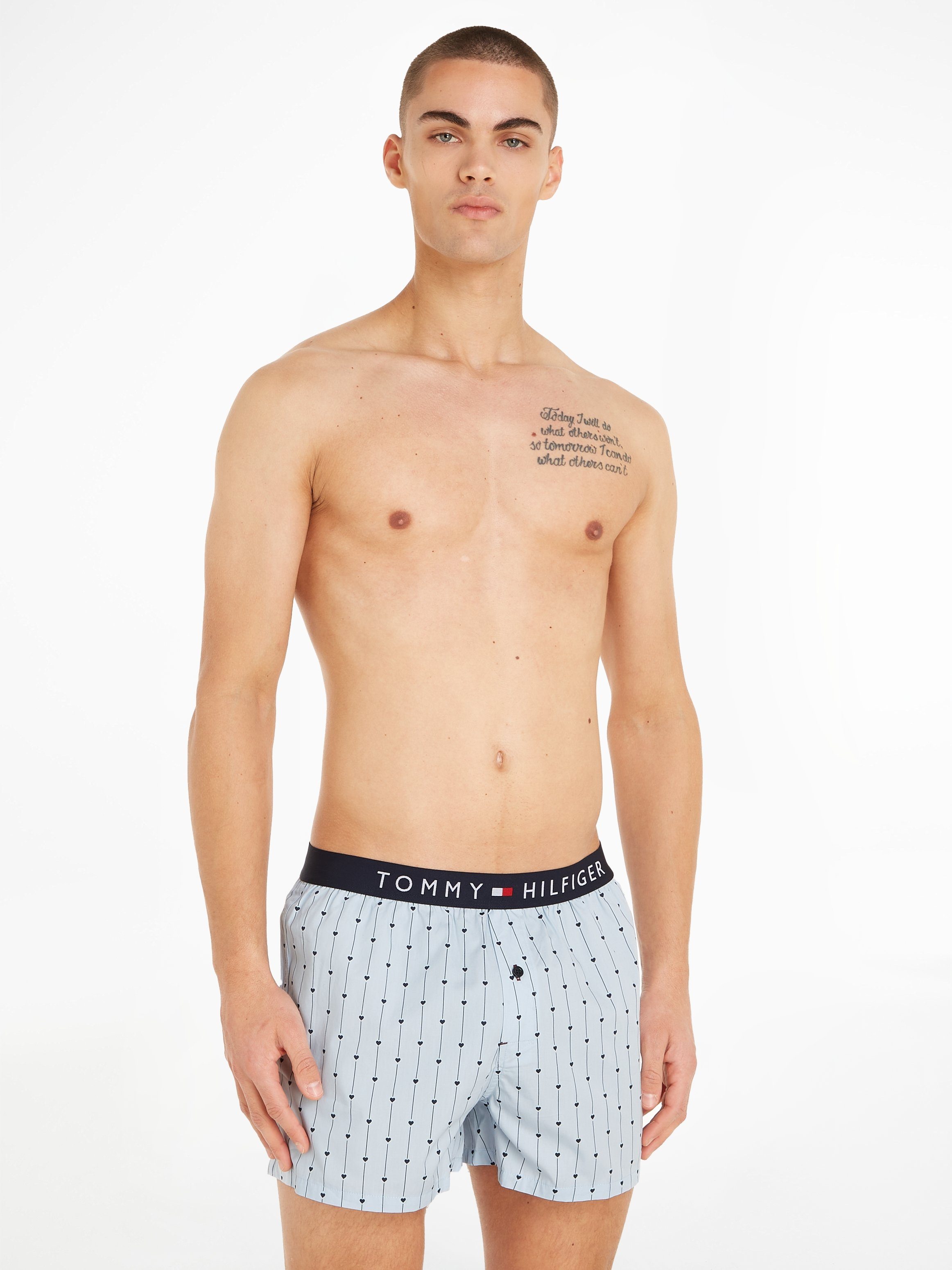 Tommy Hilfiger Underwear Boxershort WOVEN BOXER PRINT met elastische logo-band