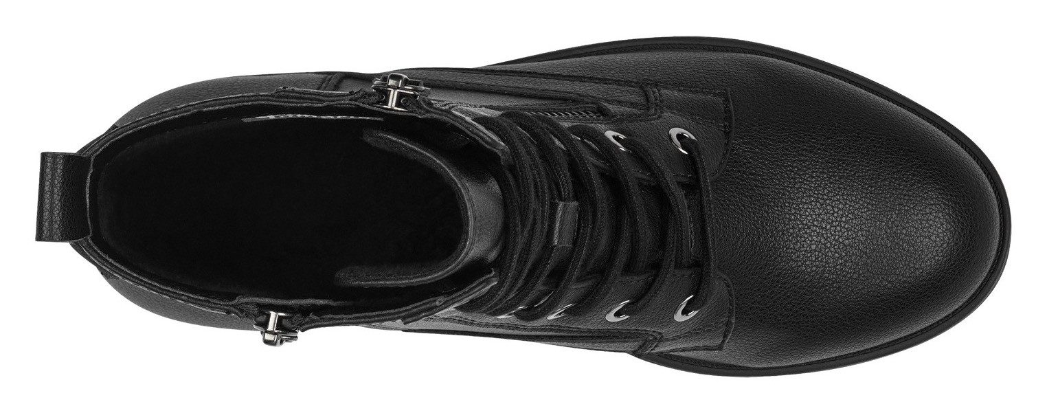 Tamaris Hoge veterschoenen SHAE blokhak, veterschoenen, laarsjes met decoratieve ritssluiting