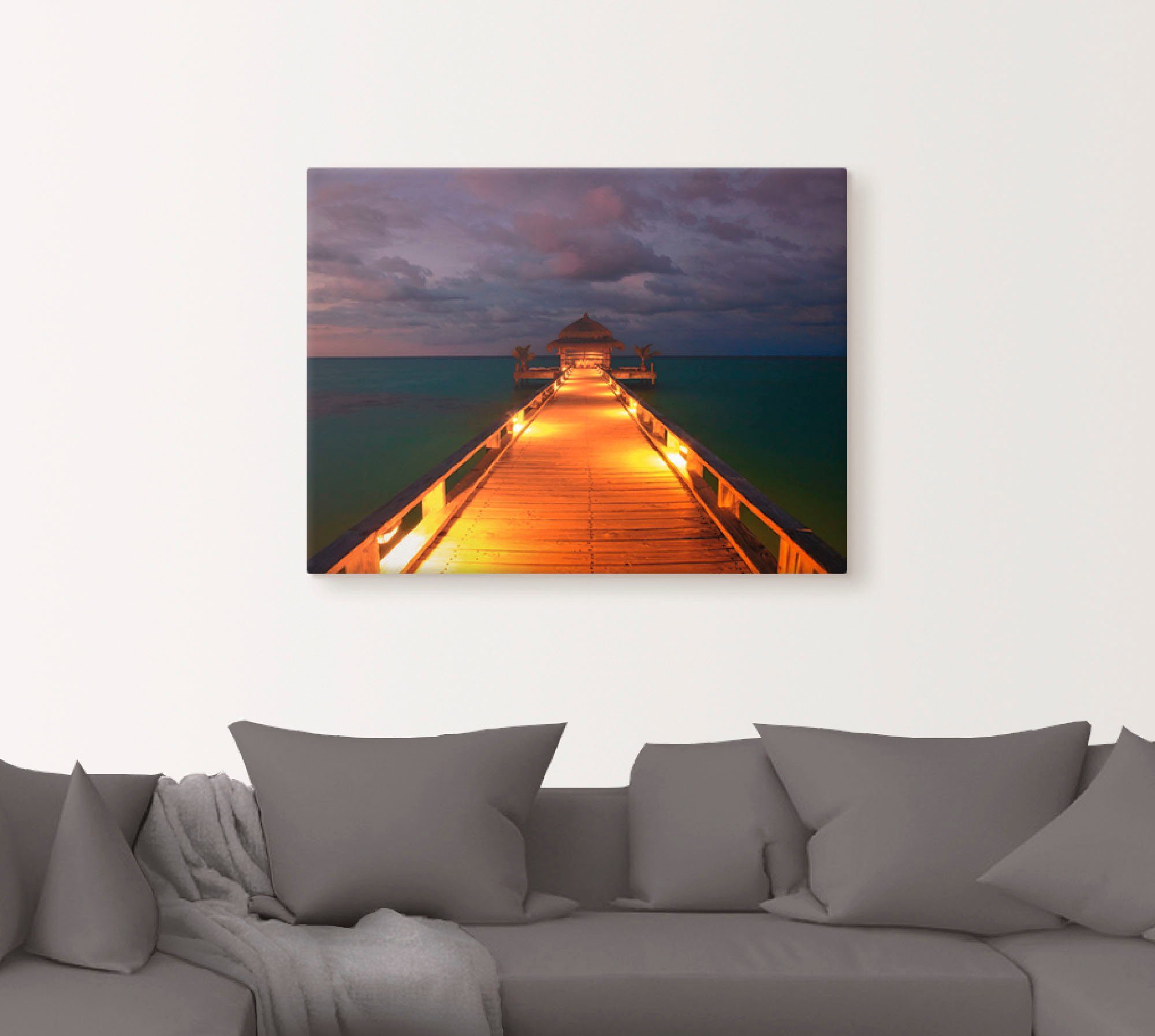 Artland Artprint Malediven als artprint op linnen, muursticker of poster in verschillende maten
