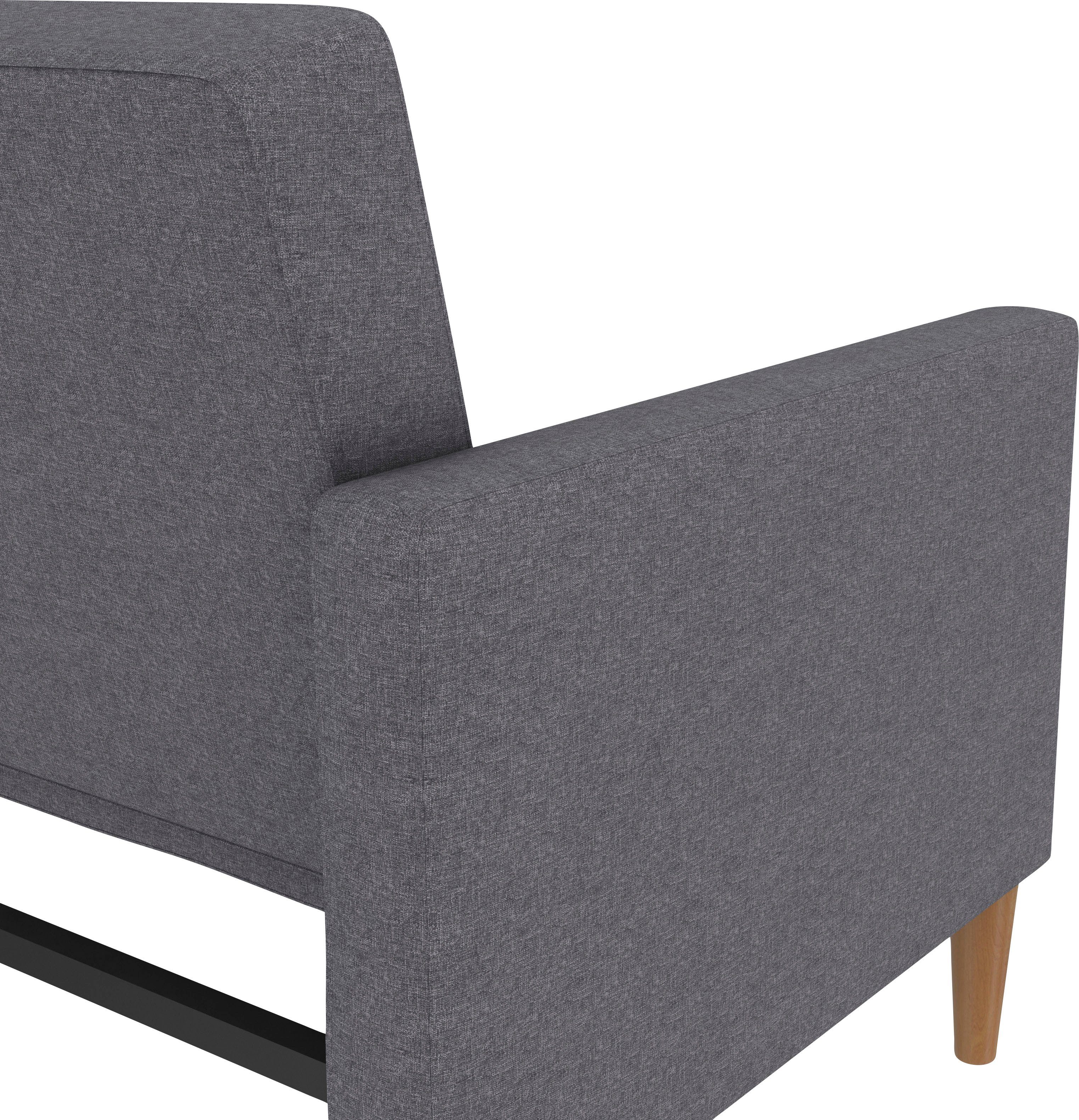 Dorel Home 3-zitsbank Lilly Bedfunctie, rugleuning 3-voudig verstelbaar, zithoogte 43 cm