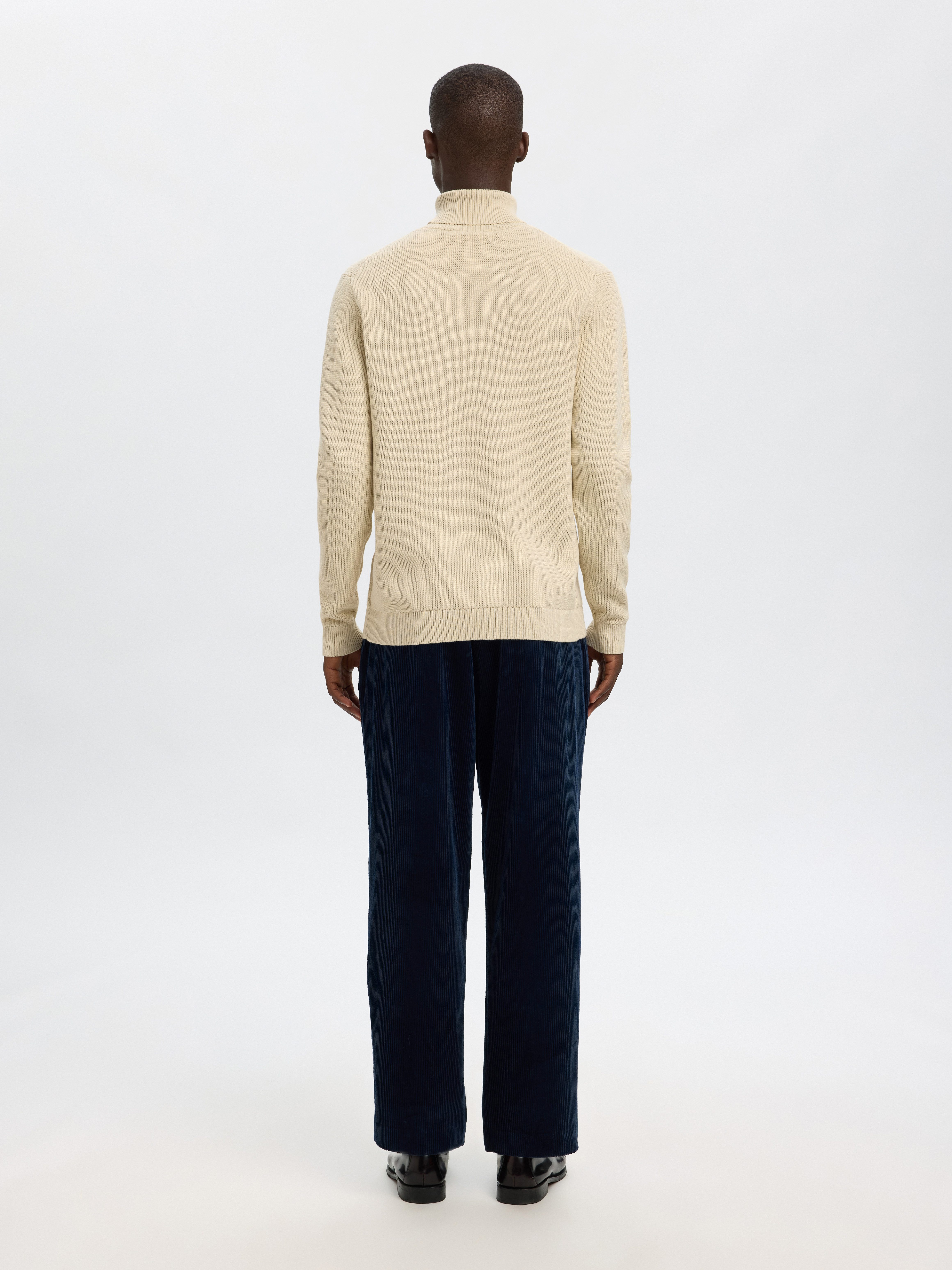 SELECTED HOMME Coltrui SLHDANE LS KNIT STRUCTURE ROLL NECK NOOS