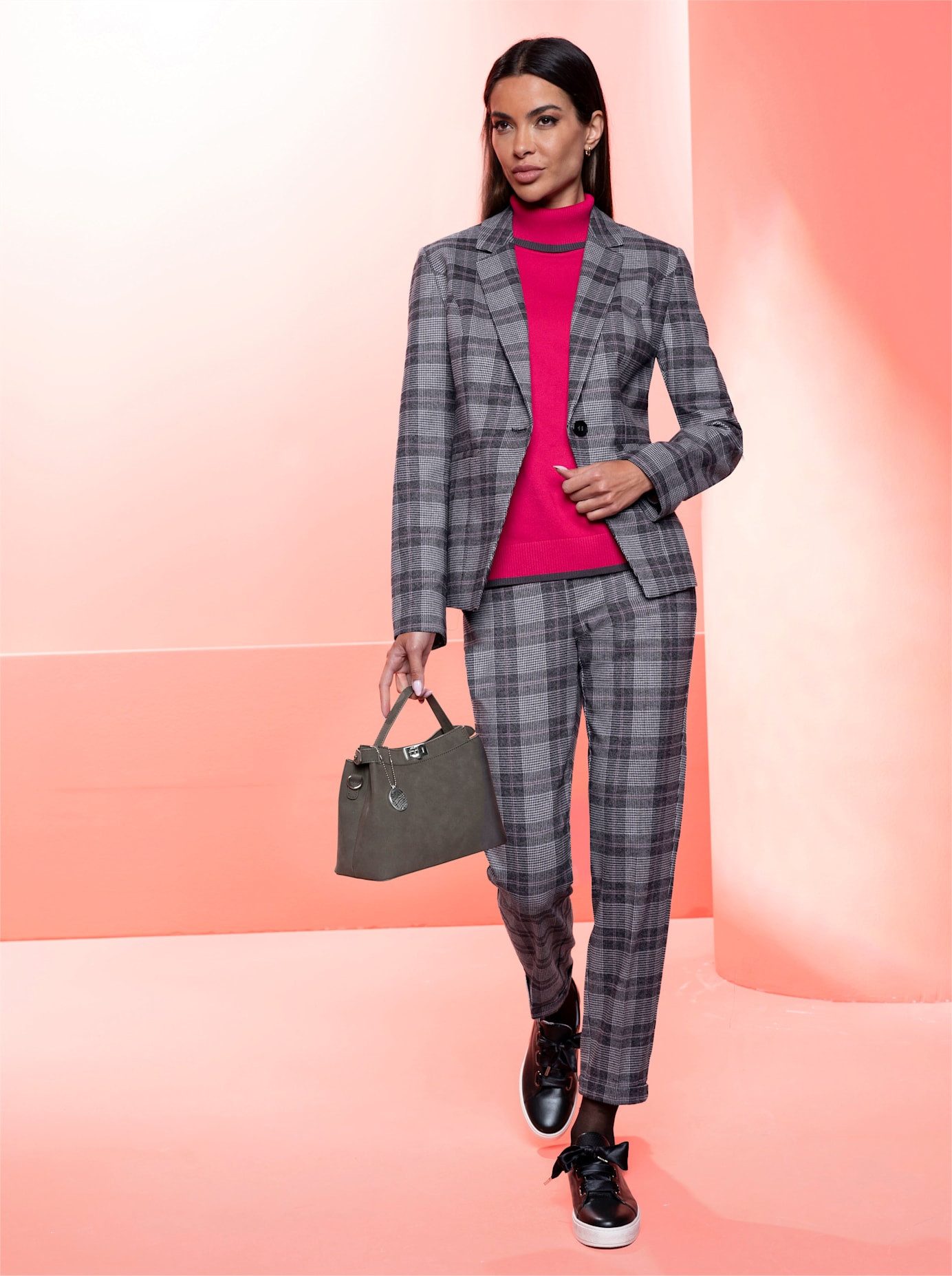 heine Pantalon met vouw