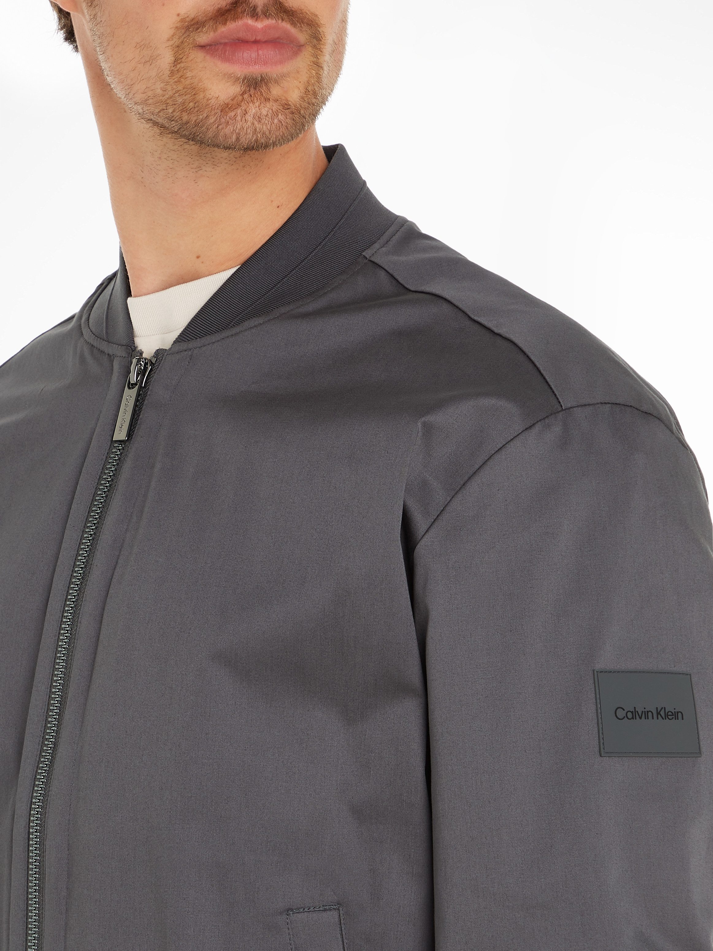 Calvin Klein Jack in collegestijl SATEEN STRETCH HERO BOMBER