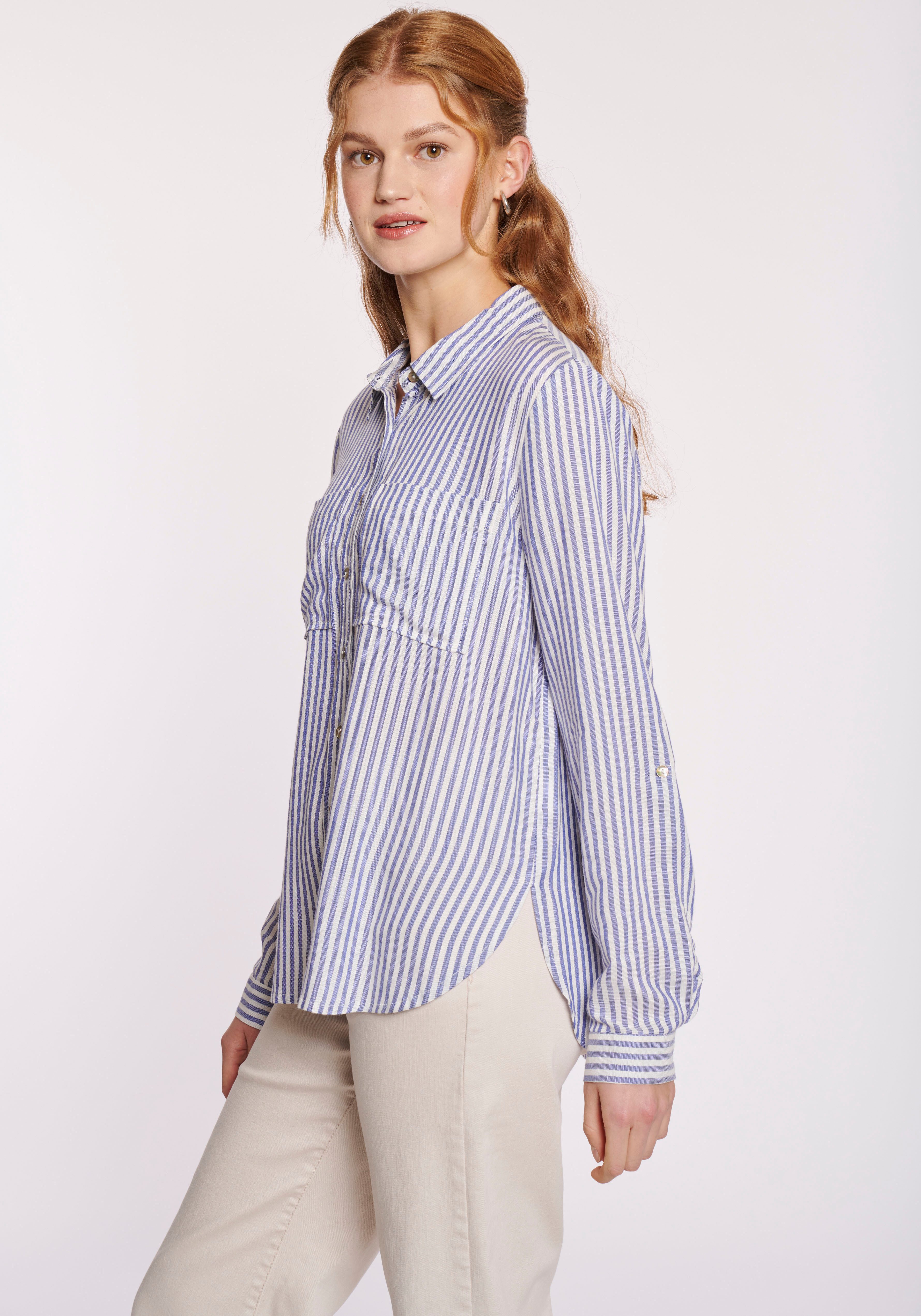HaILYS Overhemdblouse LS V BL Je44tte Stripe