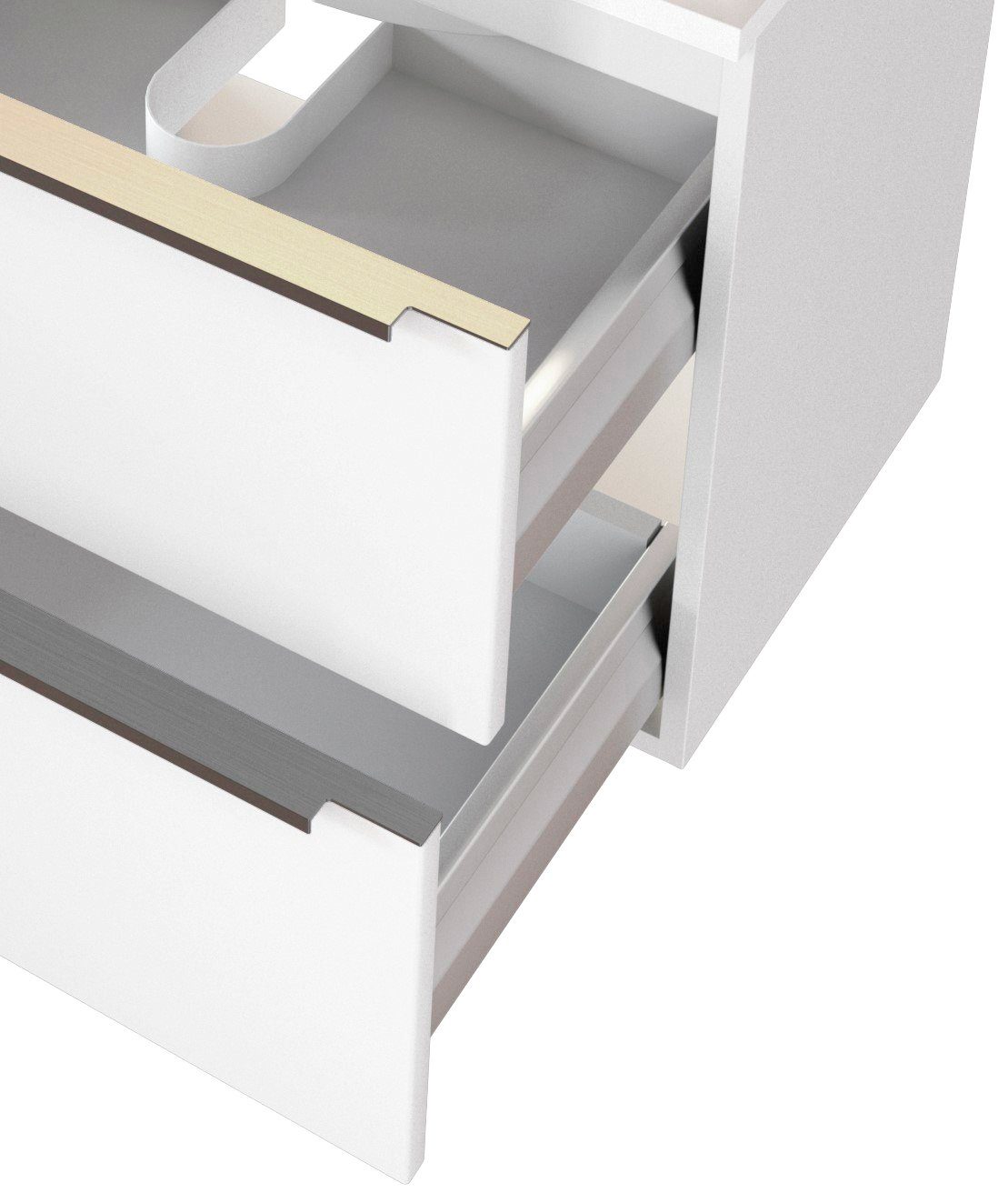 welltime Smalle kast Matera Breedte 40 cm, hoogwaardige matte mdf-fronten en soft-closefunctie