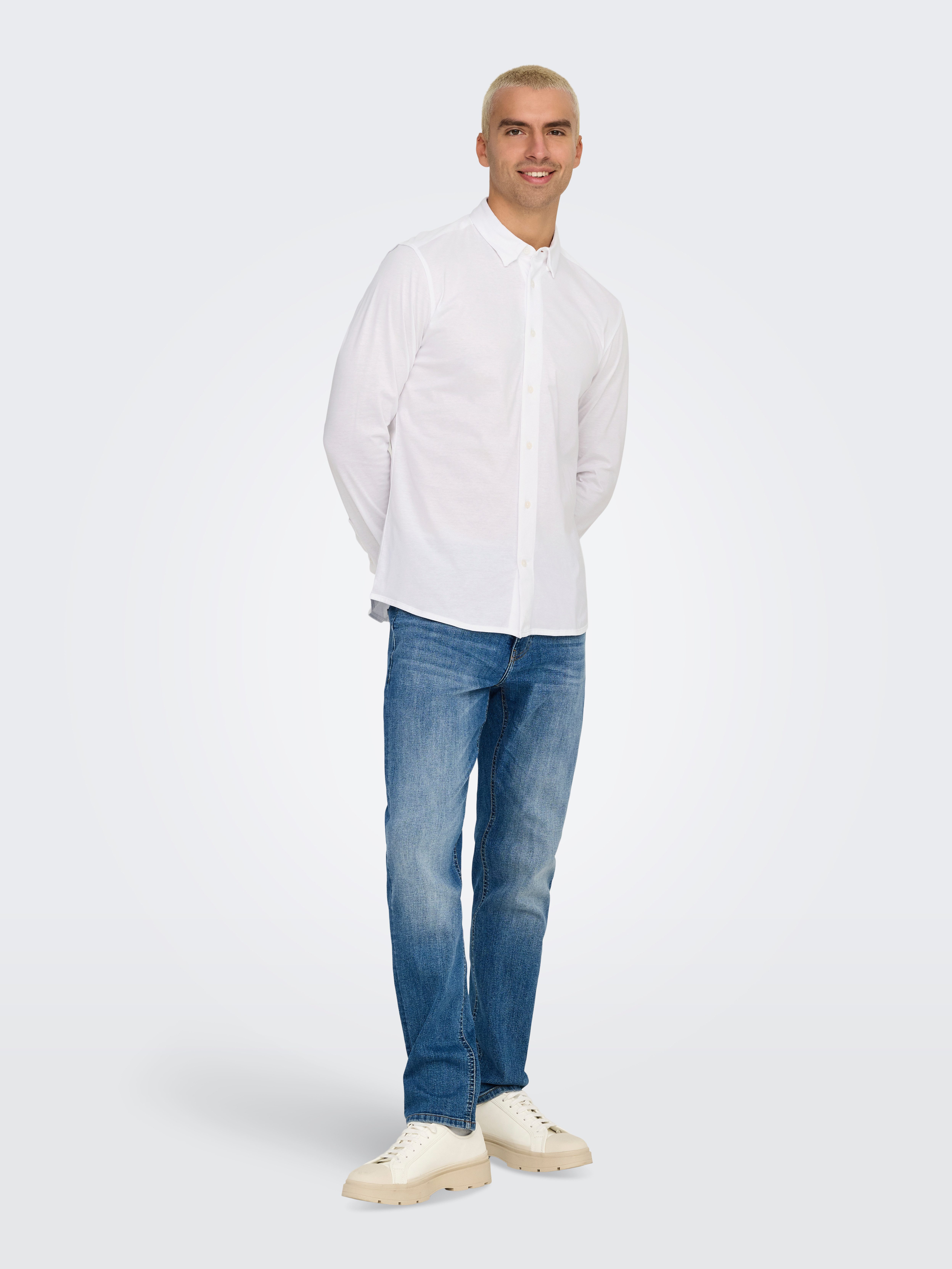 ONLY & SONS Overhemd met lange mouwen ONSROBIN B U LS STRETCH SHIRT NOOS