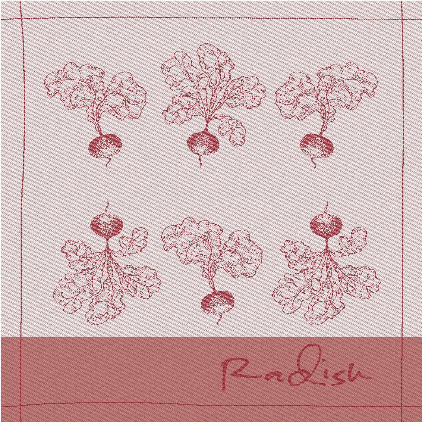 DDDDD Theedoek Radish (set, 4-delig)