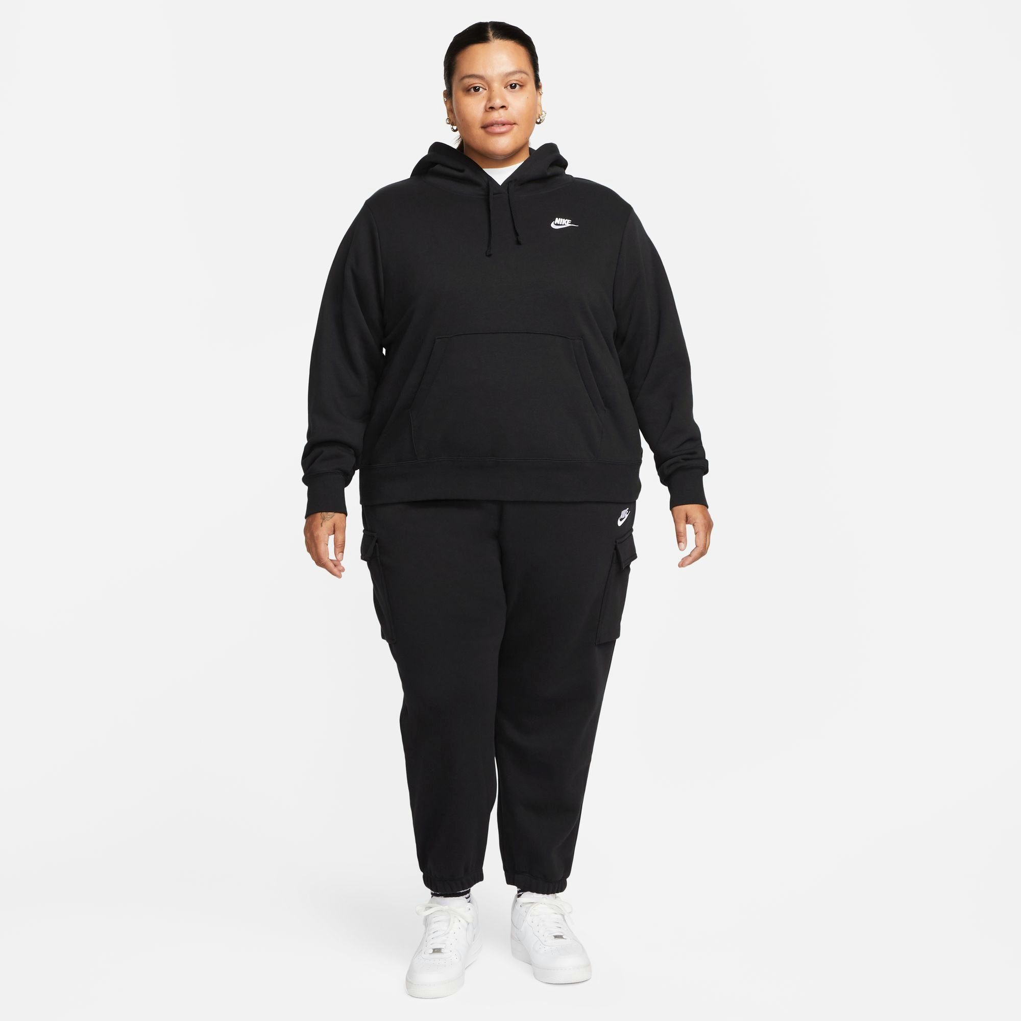 Nike Sportswear Hoodie Club Fleece Women's Pullover Hoodie (Plus Size)