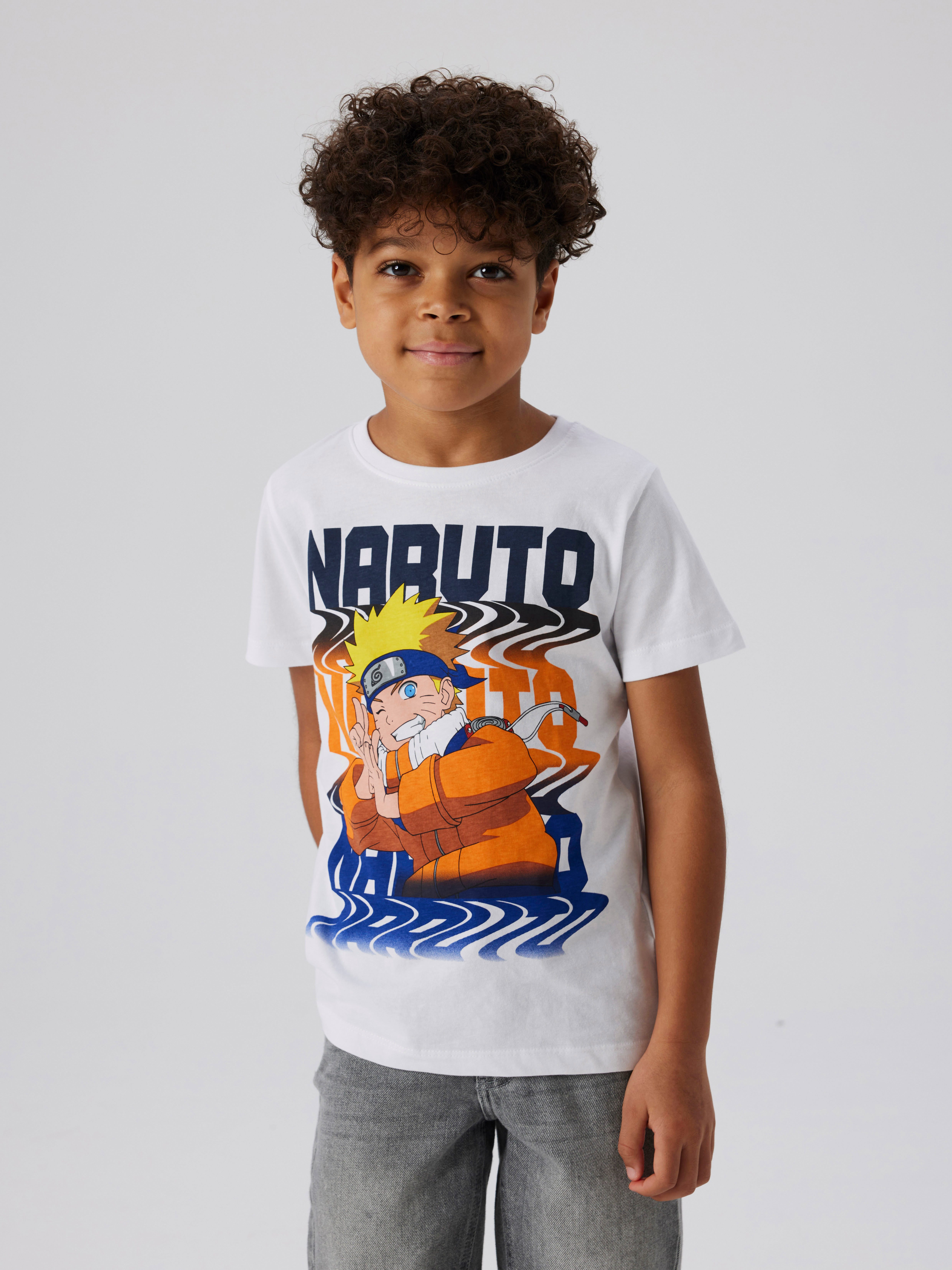 Name It T-shirt NKMFUKAS NARUTO SS TOP SKY jongens t-shirts maat 158 (164) wit