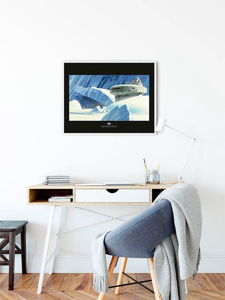 Komar Wanddecoratie Star Wars Classic RMQ Hoth echo Base Wanddecoratie voor de kinderkamer - zonder lijst (1 stuk)