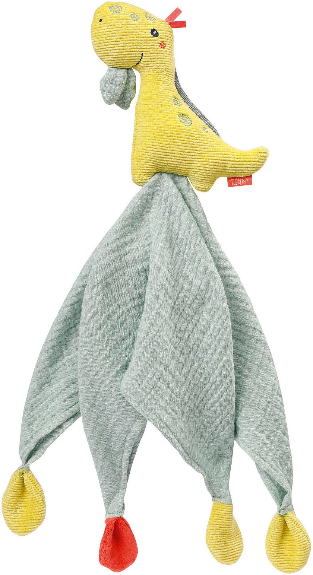 Fehn Knuffeldoekje Happy Dino, knuffeldoekje