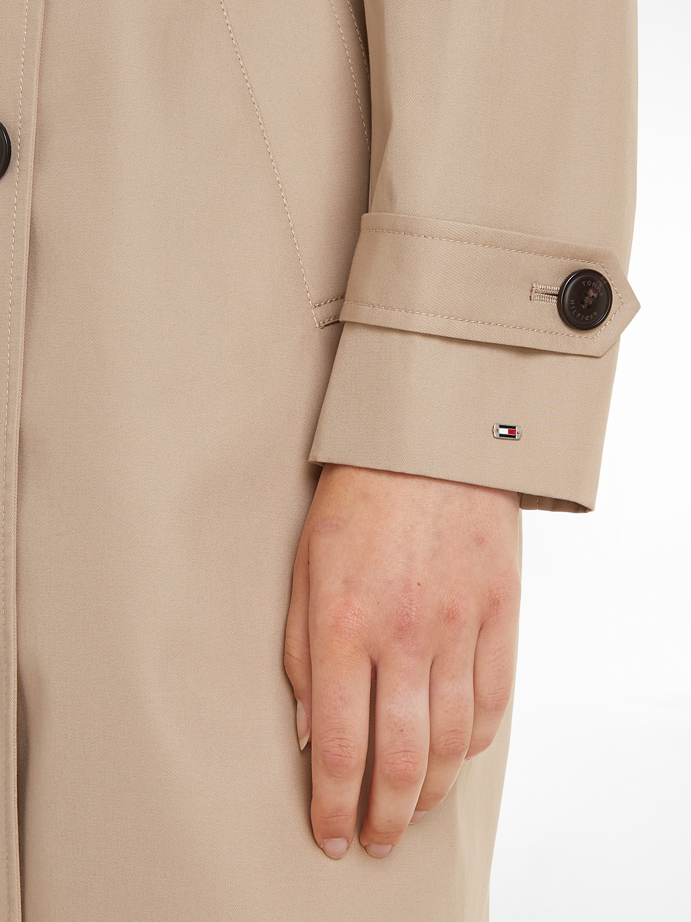 Tommy Hilfiger Trenchcoat COTTON DB SLIM FIT TRENCH met de kenmerkende trenchdetails