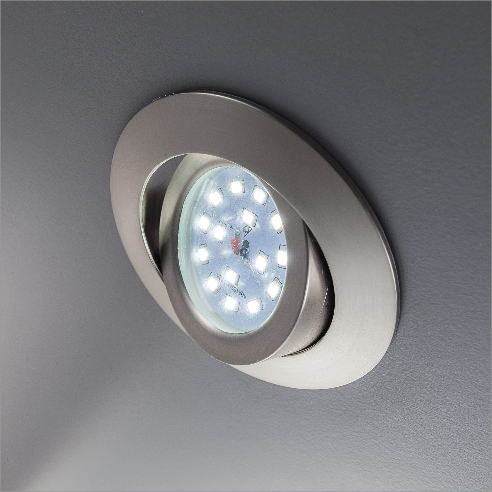 B.K.Licht Ledinbouwlamp 6-delige set inbouwspots, dimbaar, draaibaar, LED inbouwspots