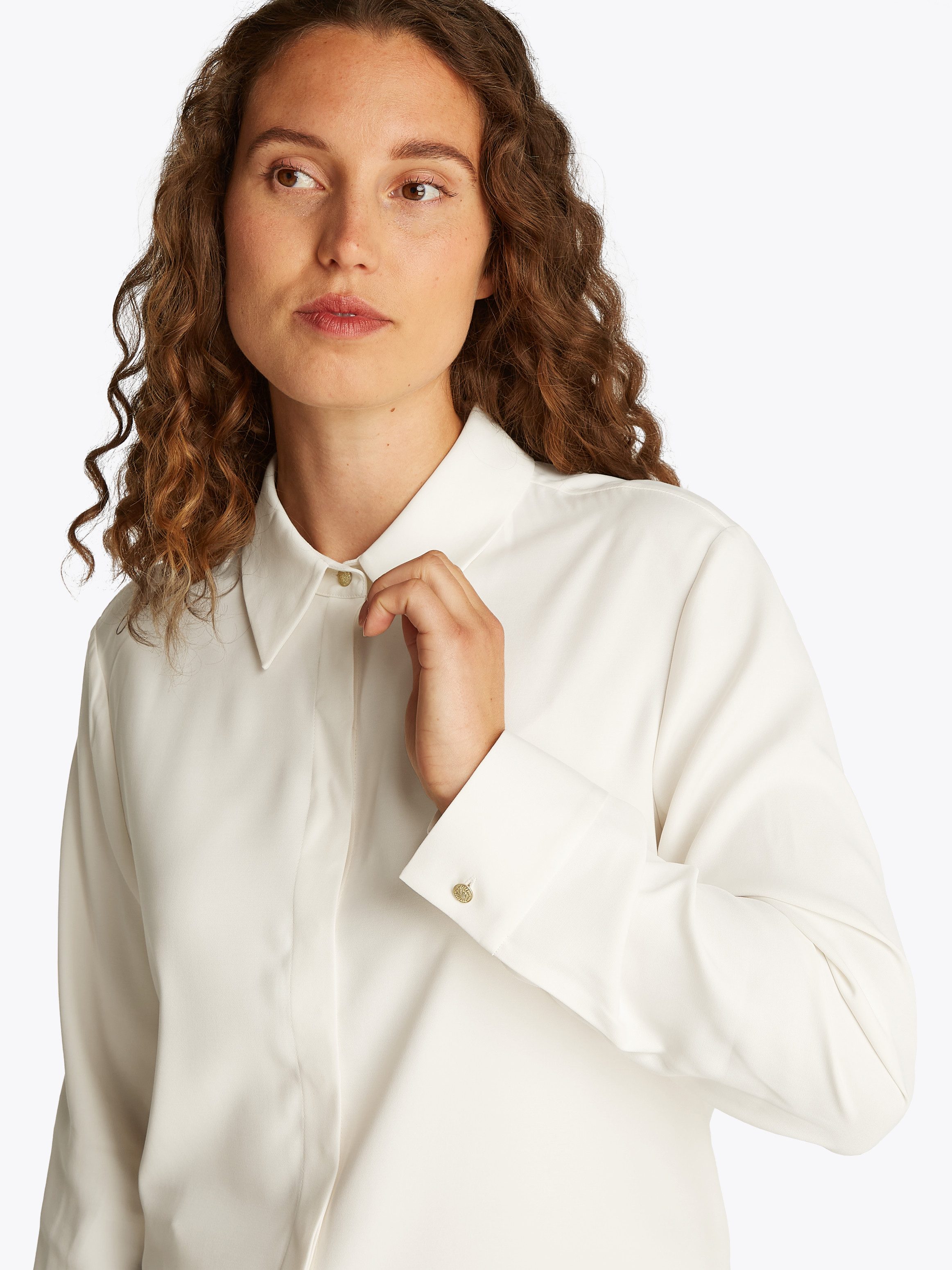 Tommy Hilfiger Overhemdblouse SOFT VISCOSE REGULAR LS SHIRT