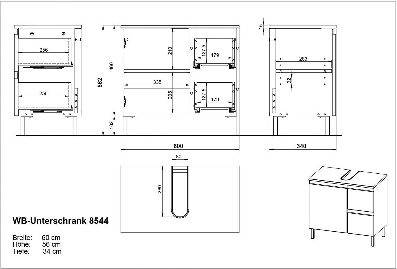 GERMANIA Badkamerserie Scantic (4-delig)