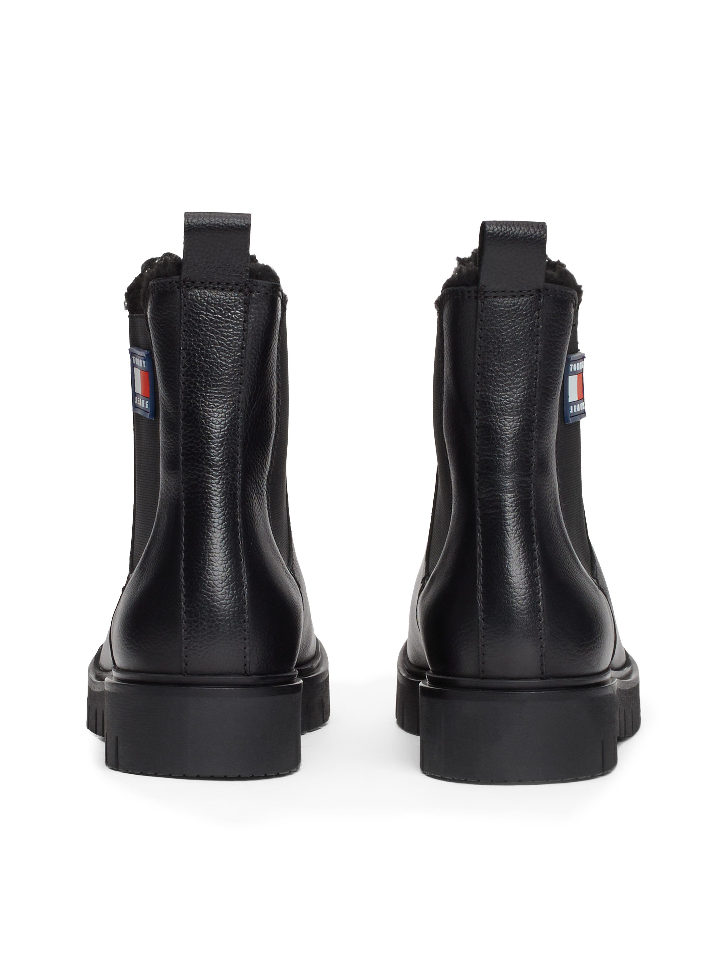 TOMMY JEANS Winterlaarzen TJW CHELSEA BOOT WL blokhak, plateau, chelseaboots, instapschoen met zijlogo