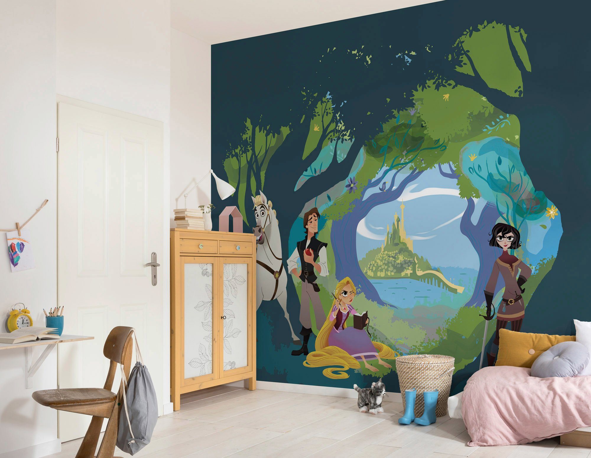 Komar Vliesbehang Digitale print vlies - Tangled - Afmeting 350 x 280 cm