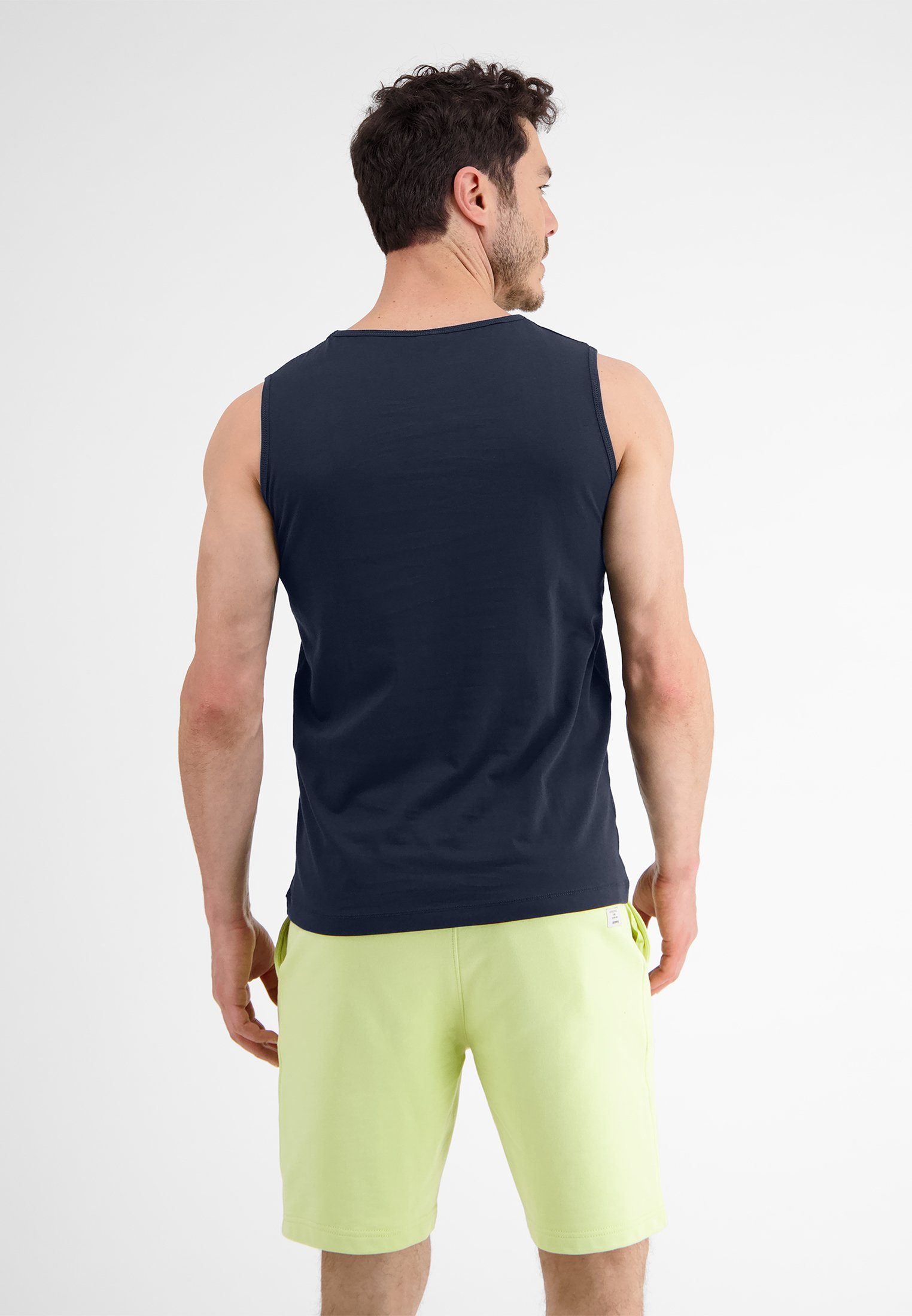 Lerros Muscle-shirt LERROS tanktop met palmenprint