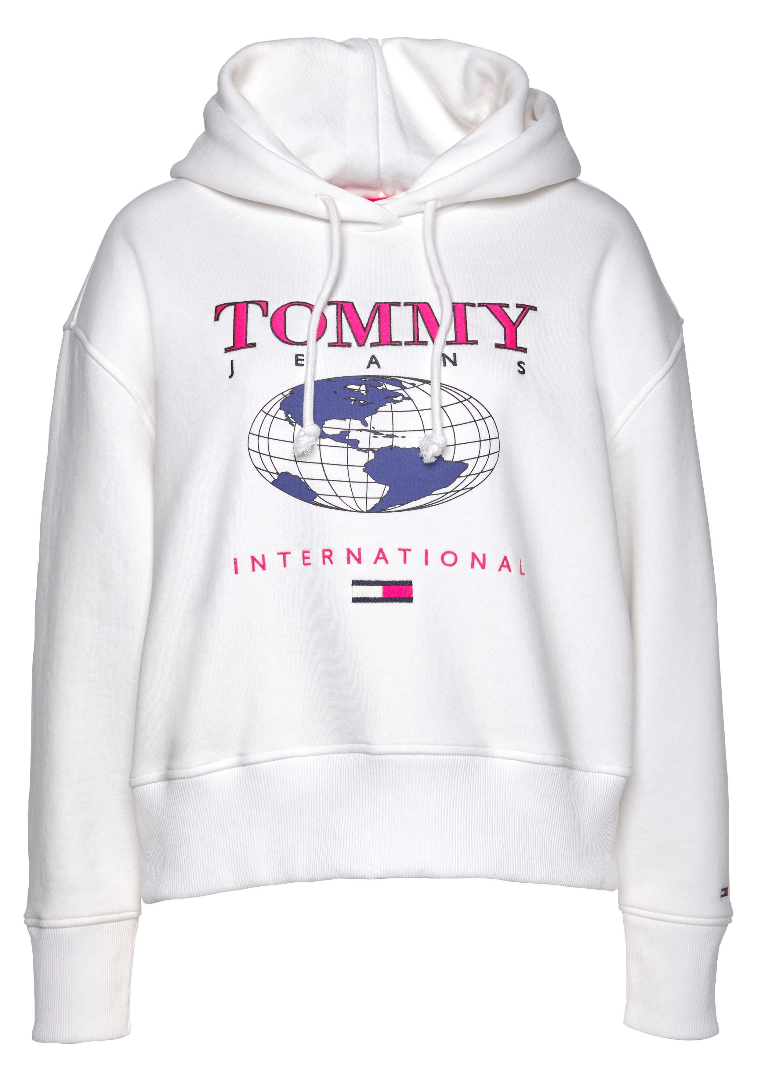 tommy jeans hoodie wit