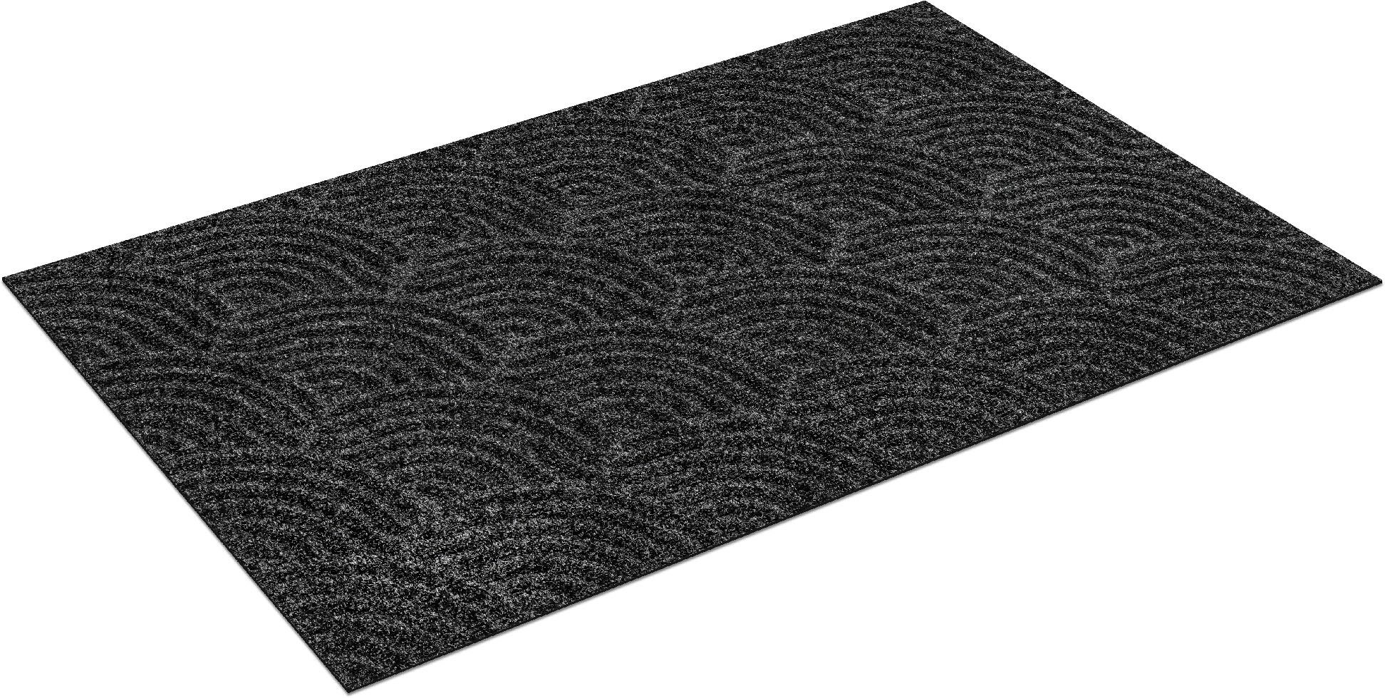 wash+dry by Kleen-Tex Vloerkleed Waves Geschikt voor binnen en buiten, wasbaar, woonkamer