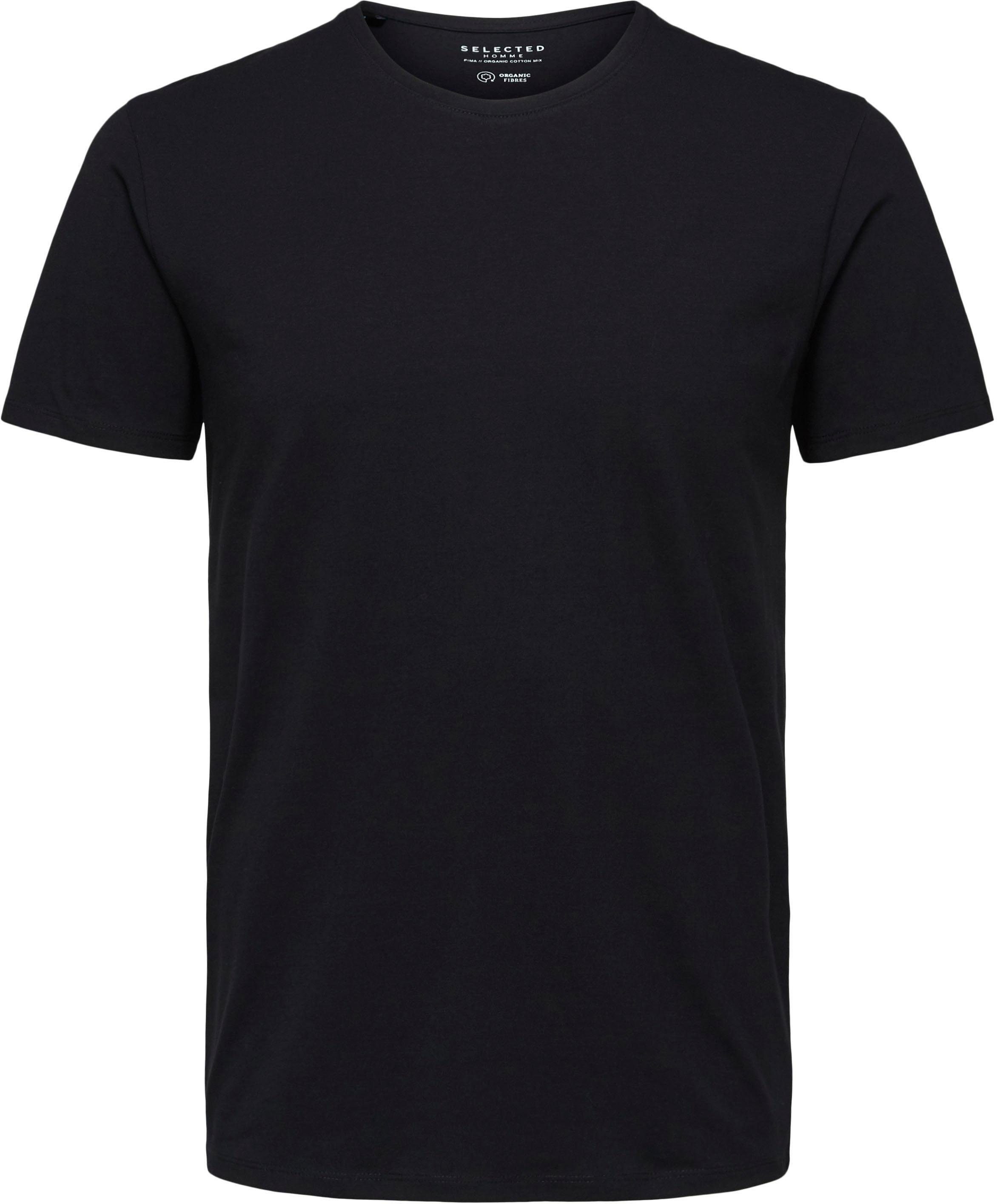 SELECTED HOMME Shirt met ronde hals Basic T-shirt