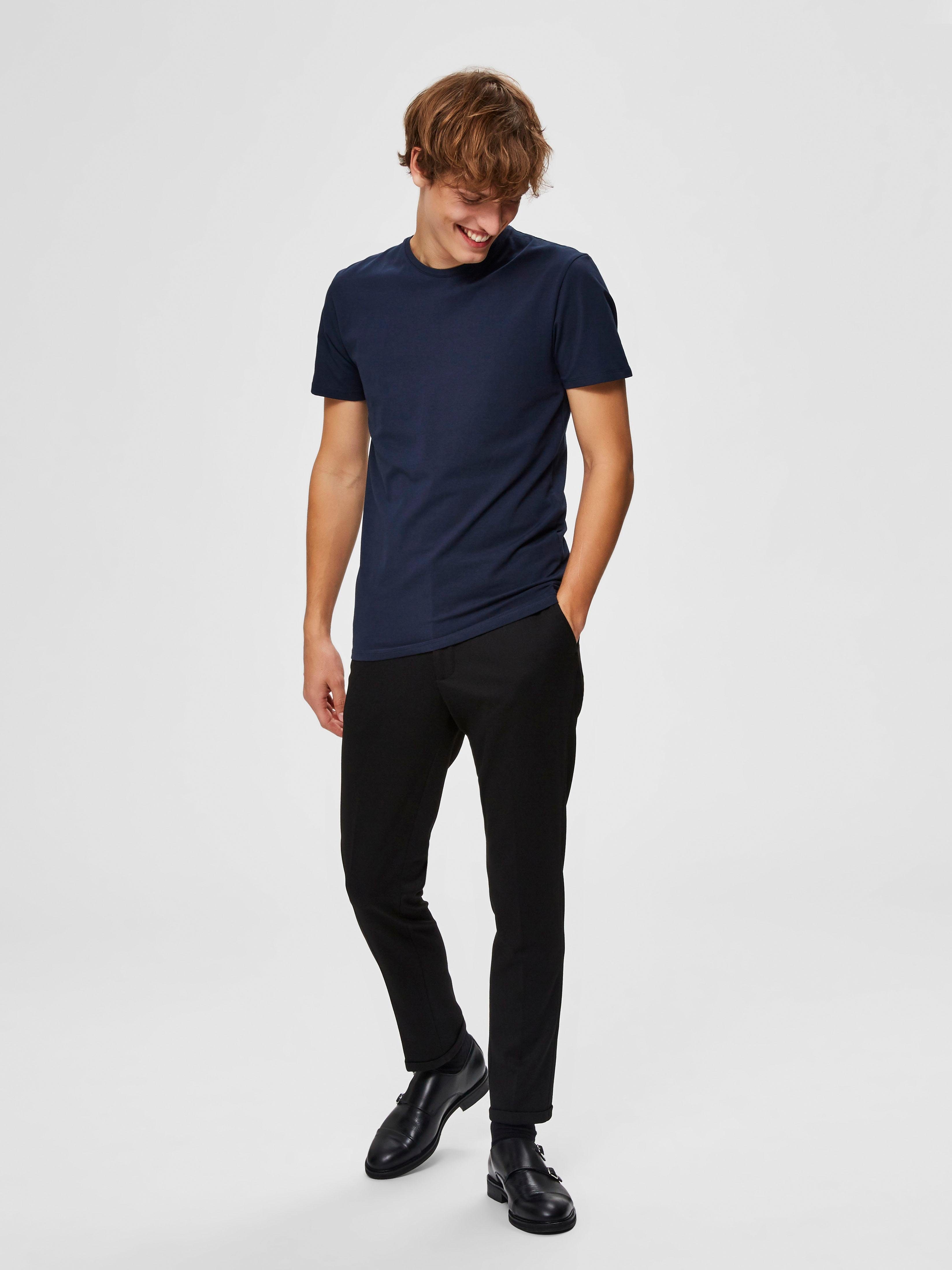 SELECTED HOMME Shirt met ronde hals Basic T-shirt