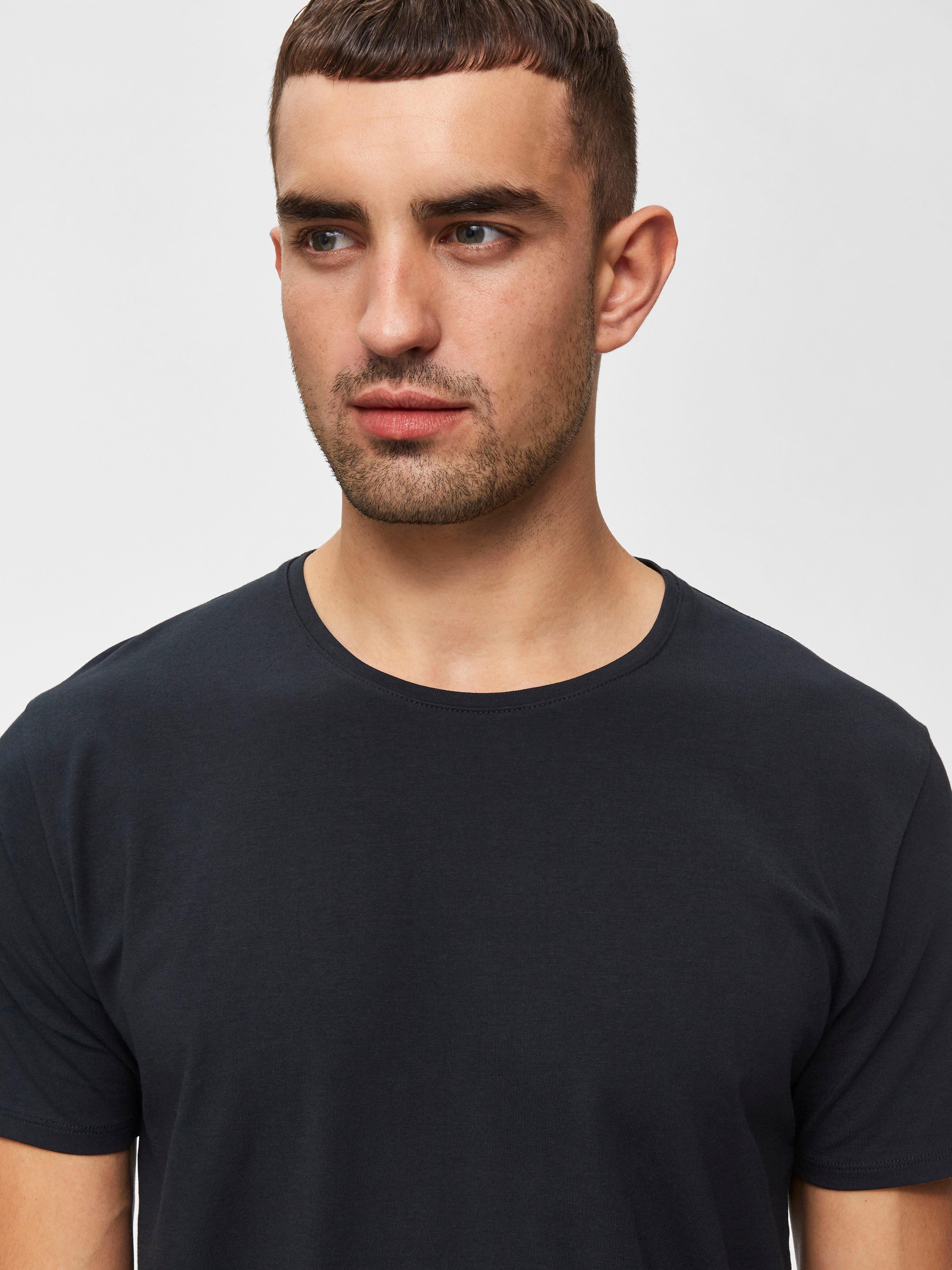 SELECTED HOMME Shirt met ronde hals Basic T-shirt