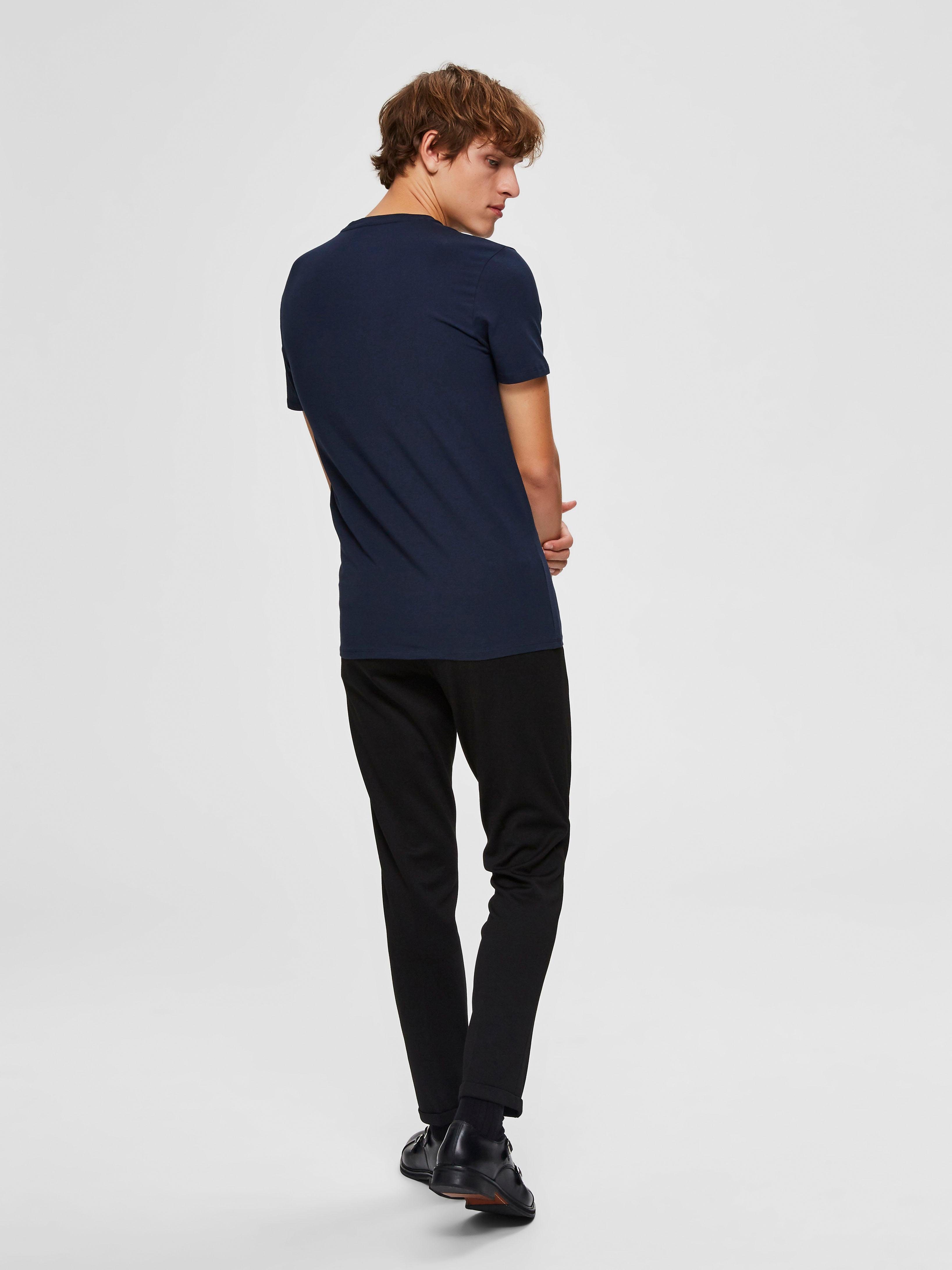 SELECTED HOMME Shirt met ronde hals Basic T-shirt