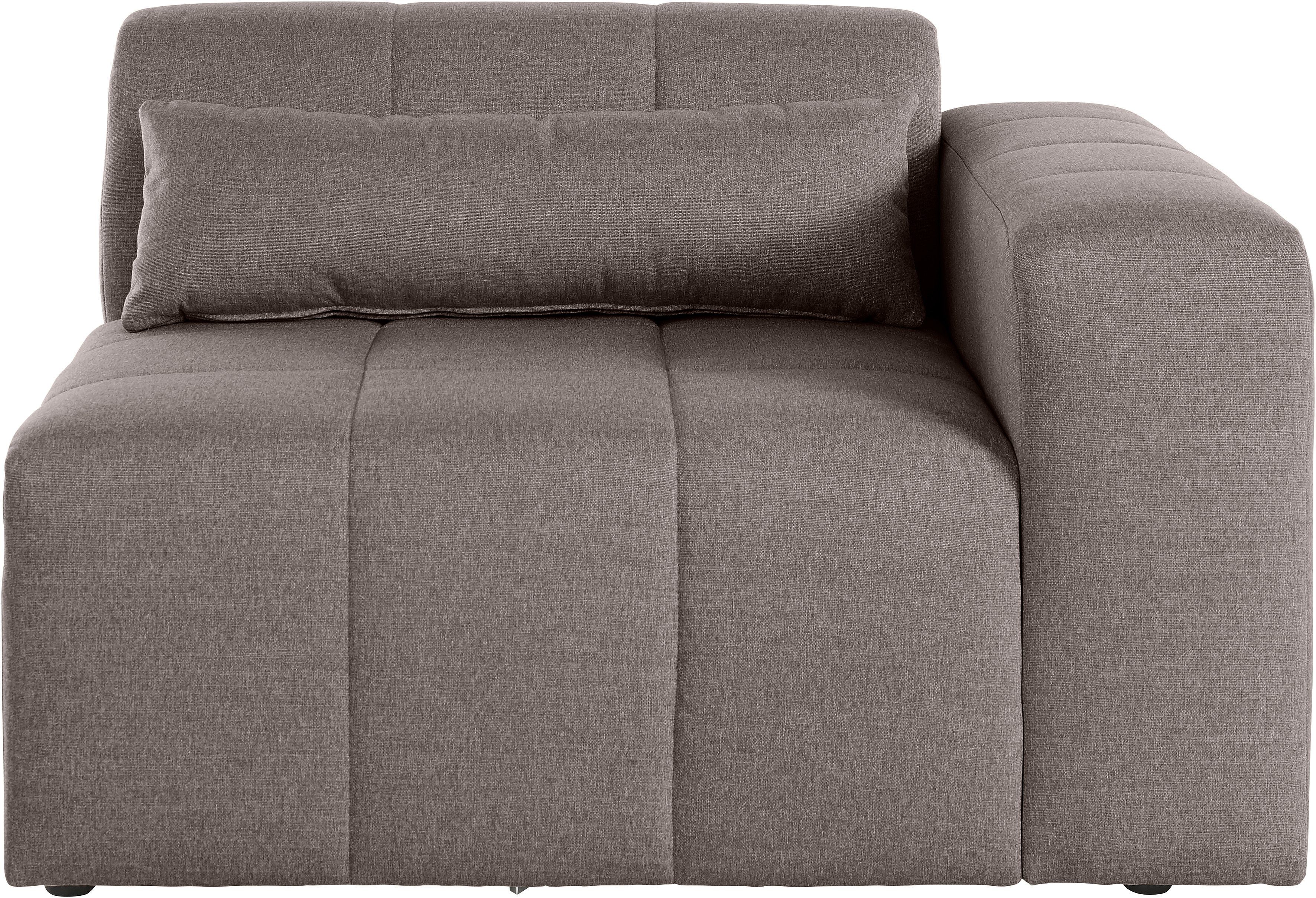 LeGer Home by Lena Gercke Sofaelement Maileen Module fauteuil met armleuning, te verbinden met andere modules van de serie
