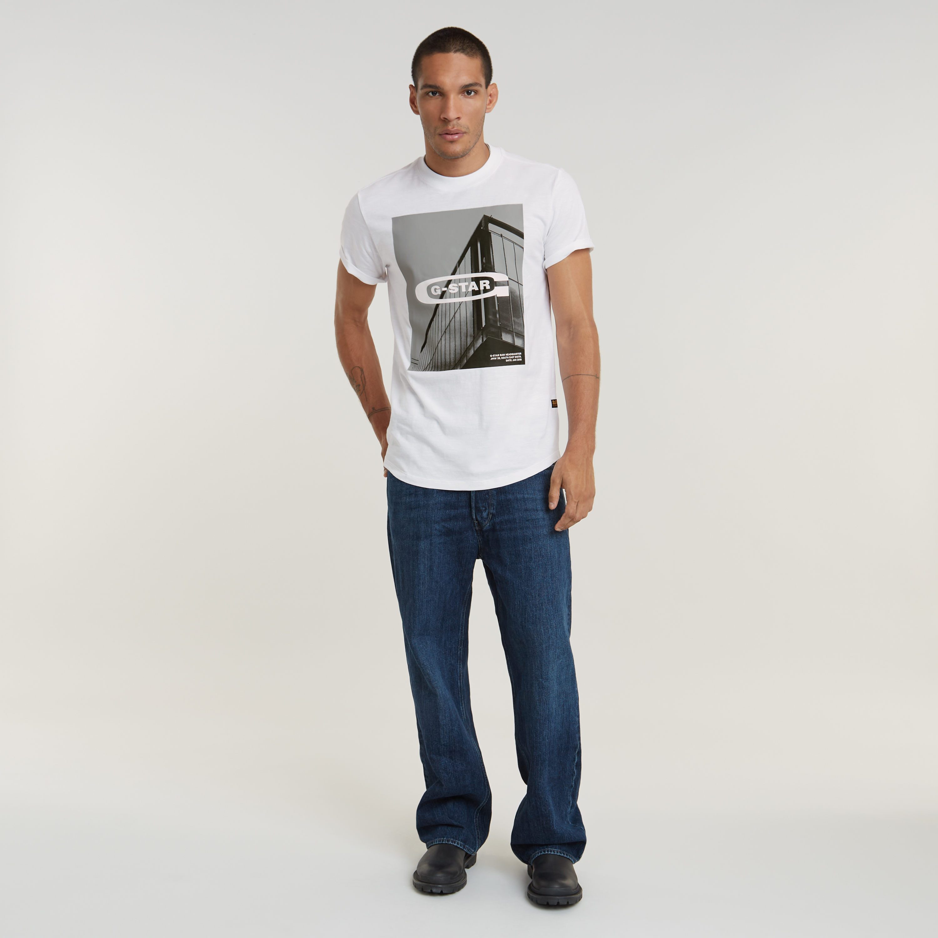 G-Star RAW T-shirt HQ oldskool logo lash r t
