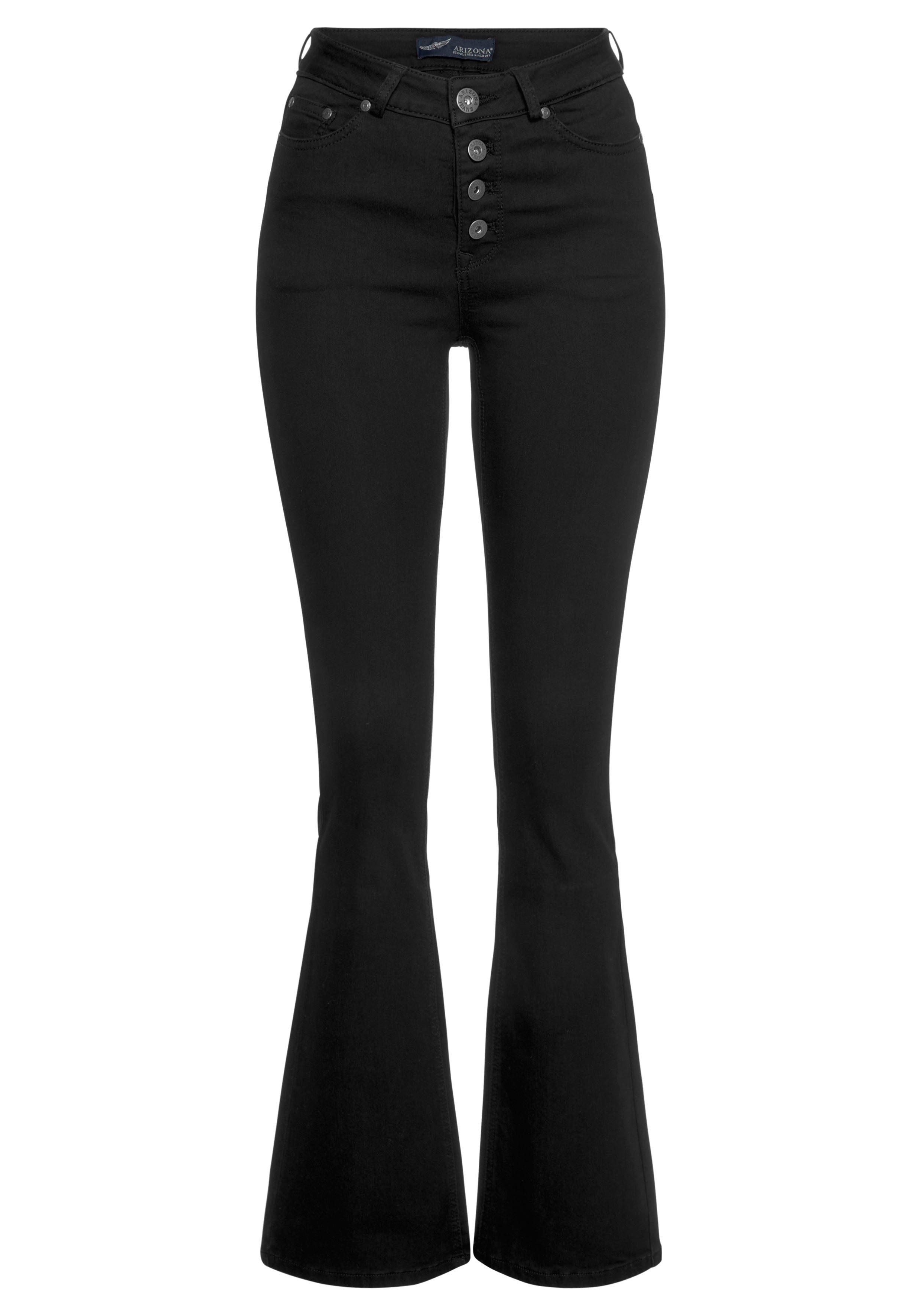 Arizona Bootcut jeans Ultra Stretch hoge taille, uitlopende pasvorm