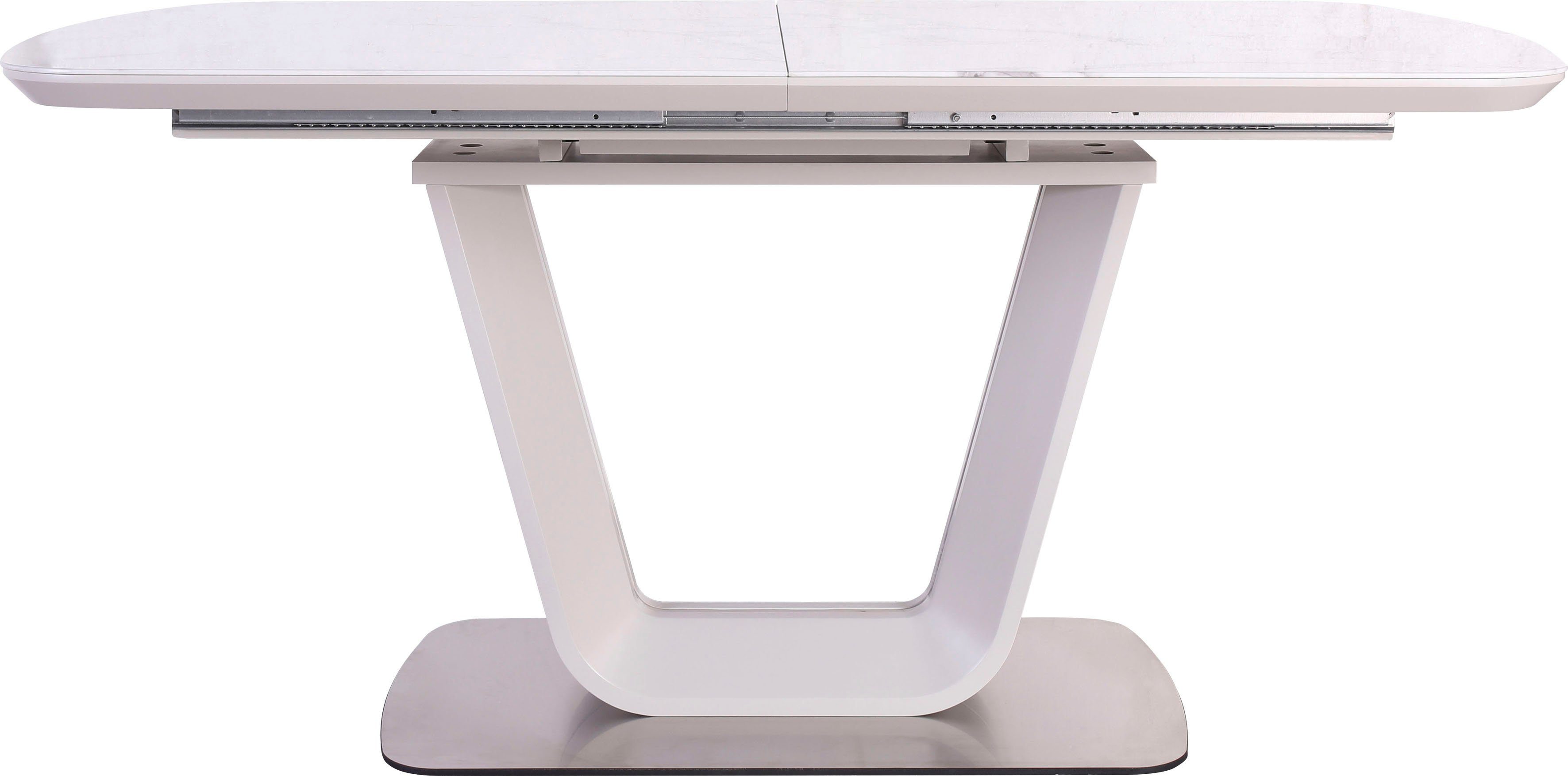 SalesFever Eettafel Glazen tafel uittrekbaar