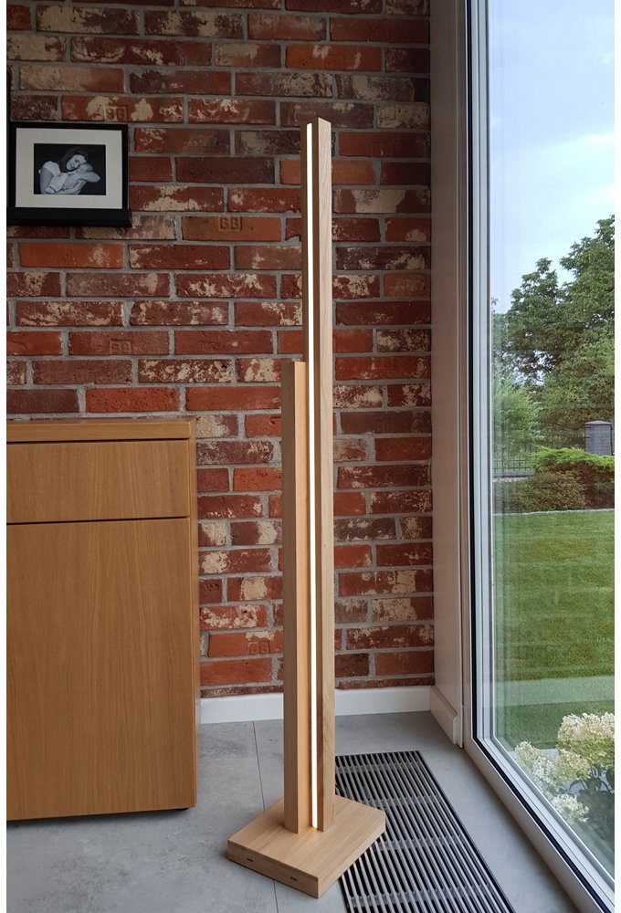 SPOT Light Staande lamp SOHO geïntegreerde 24v-ledmodule, met touch-dimmer, van chic eikenhout