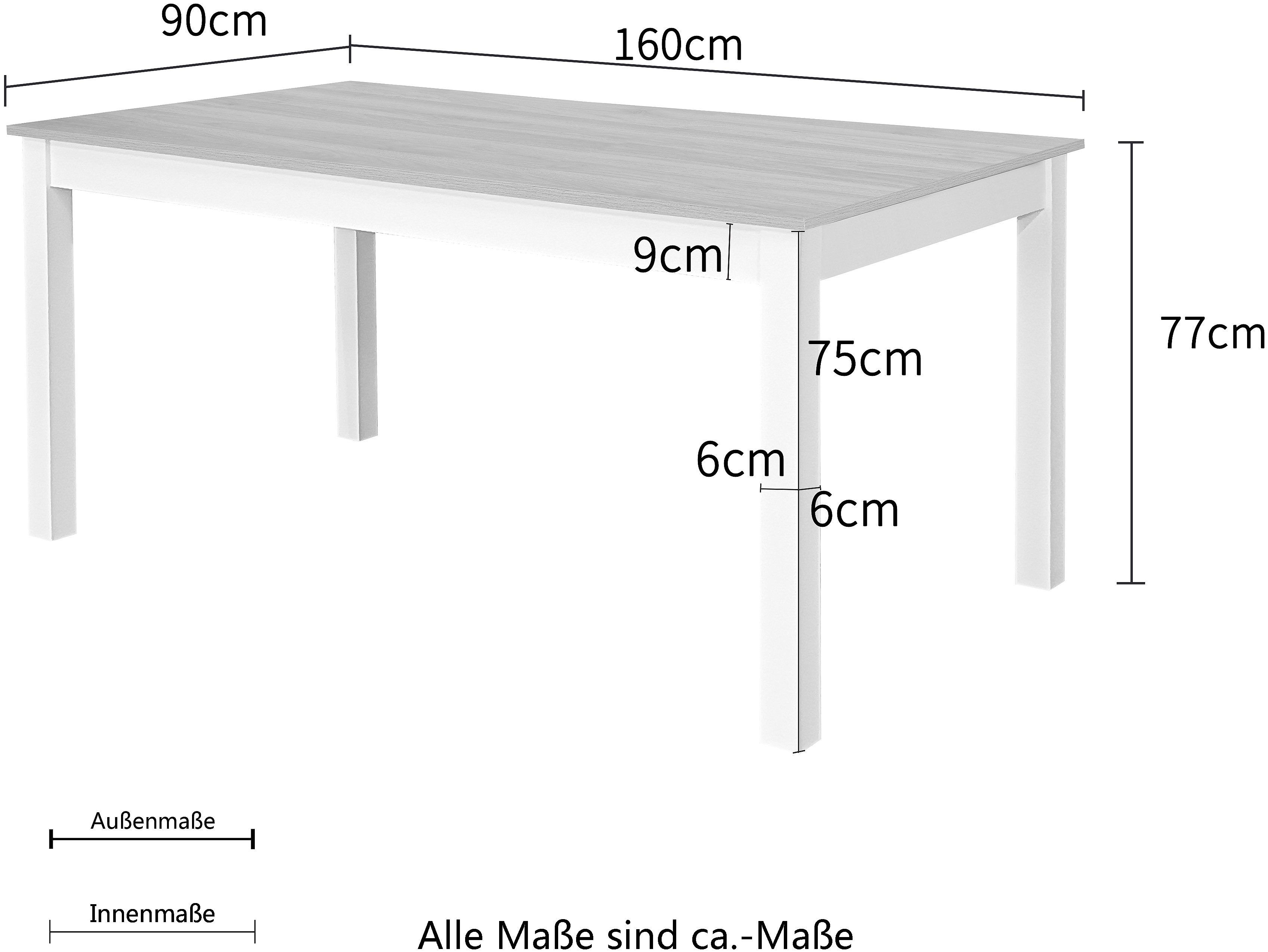 Eettafel Olst, OTTO's Choice in landhuisstijl met onderhoudsvriendelijke oppervlakte, verschillende maten