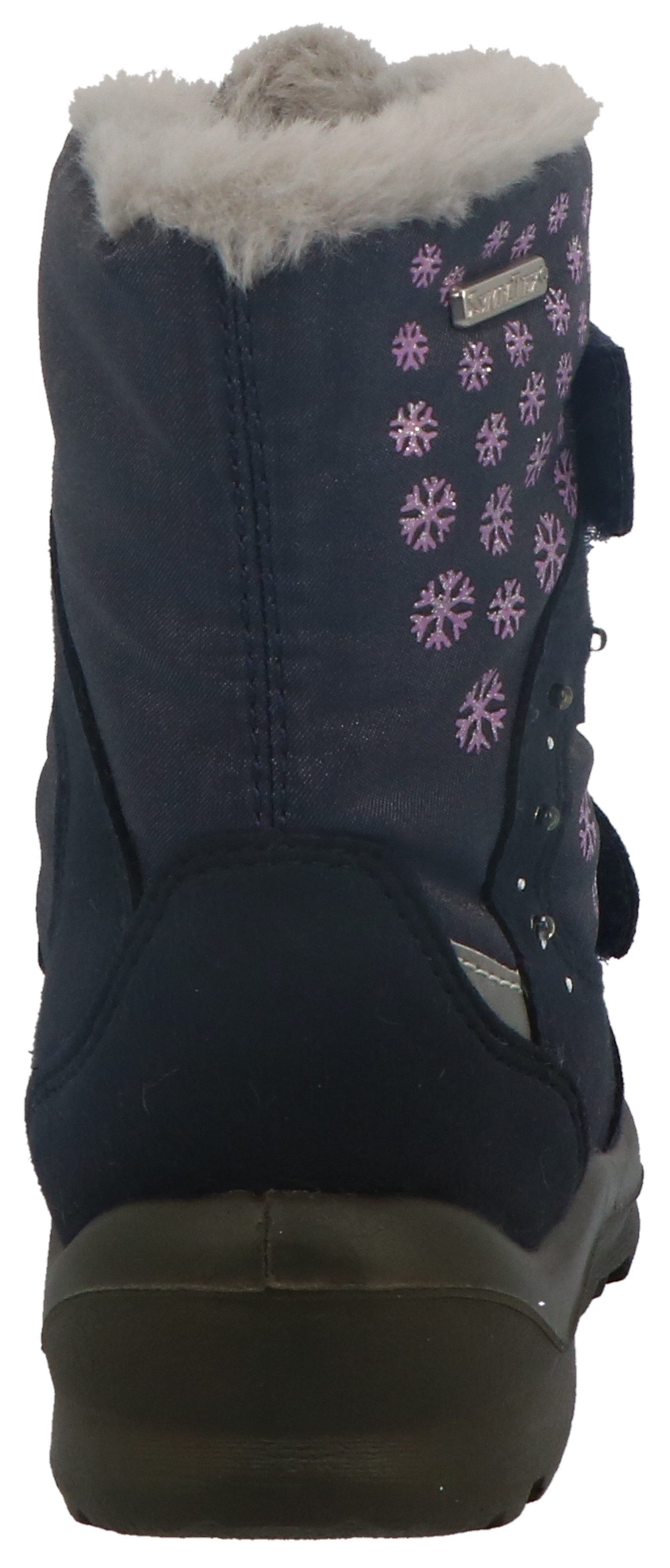 Lurchi Winterlaarzen Kimiko SYMPATEX Boots met sneeuwvlokkenprint, maatsjabloon om te downloaden